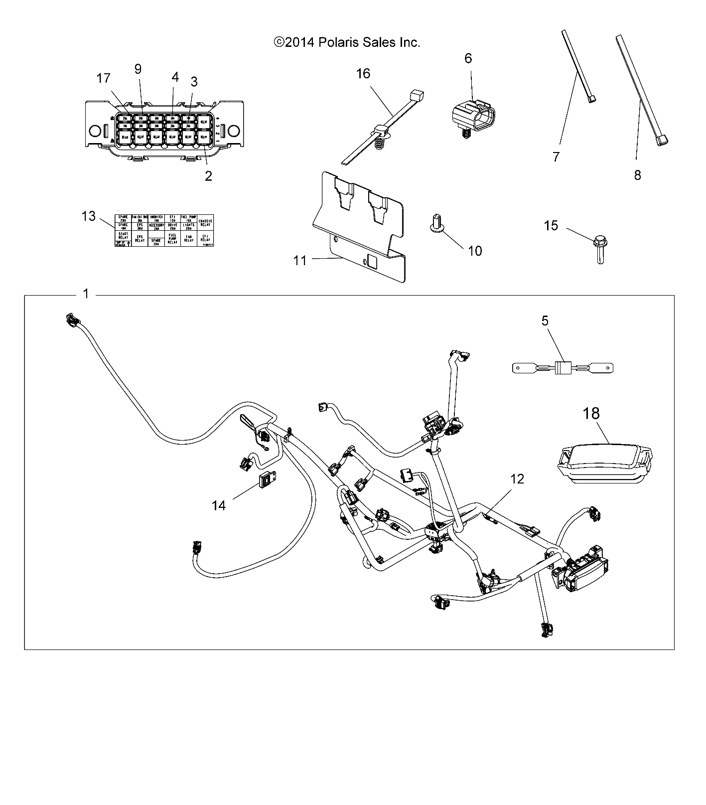 ELECTRIQUE FAISCEAU POUR SCRAMBLER XP 1000 2015