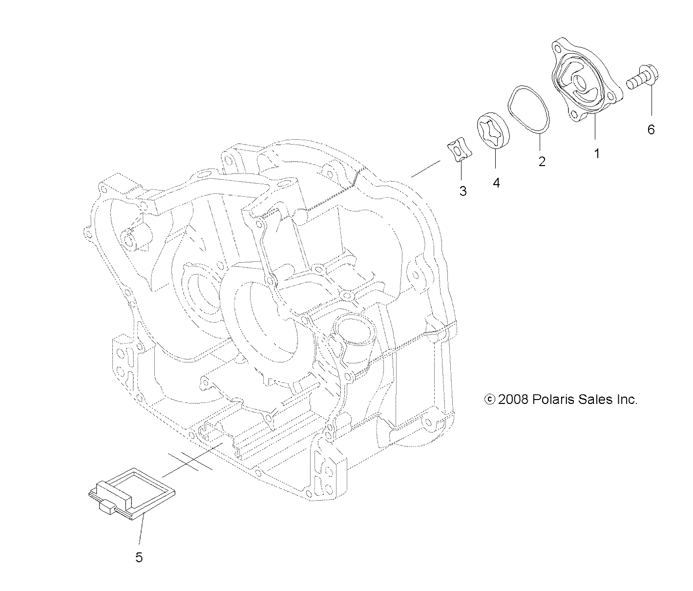 MOTEUR POMPE A HUILE POUR SPORTSMAN 550 2011