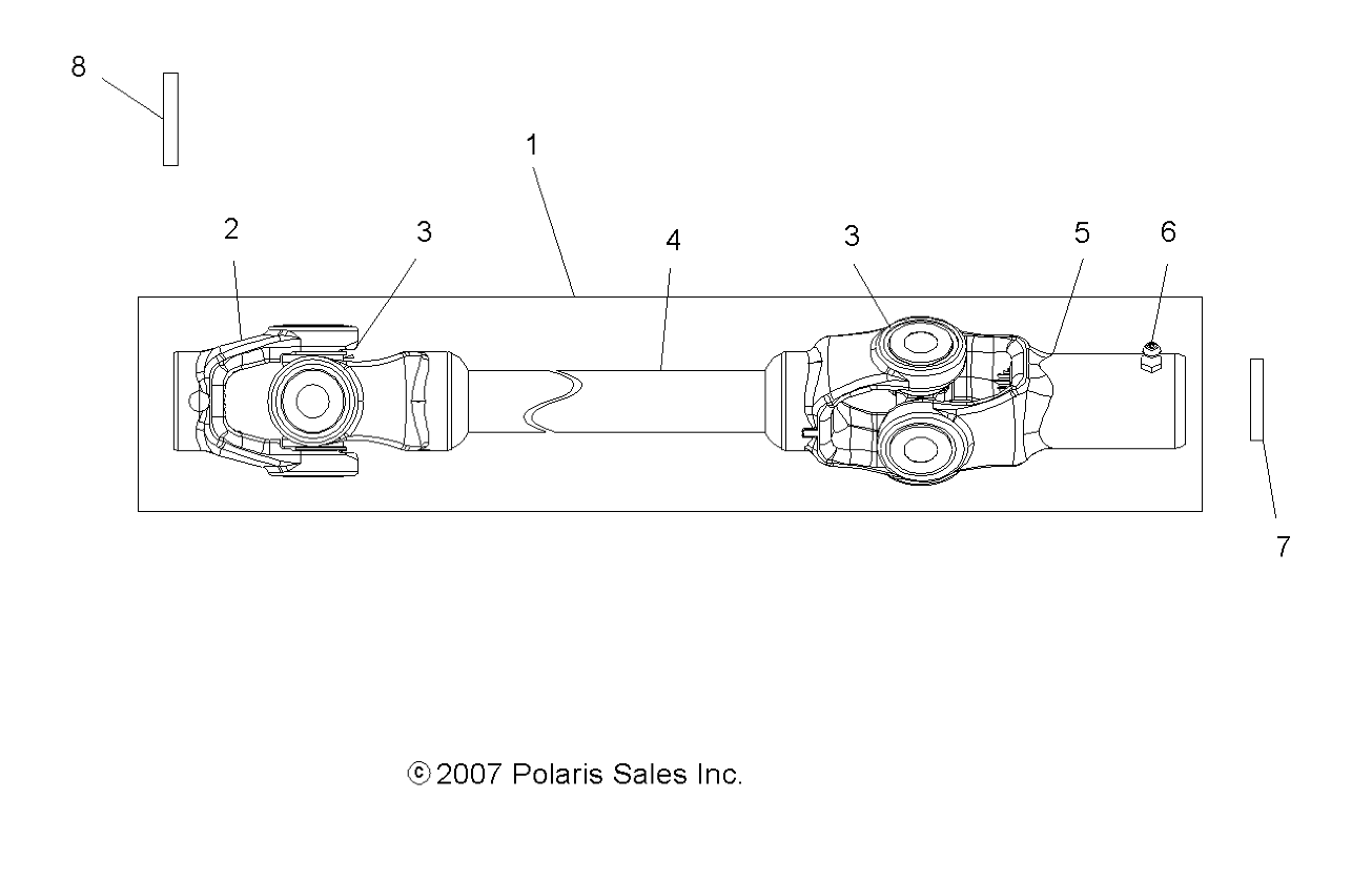 TRANSMISSION ARBRE PROPULSION AVANT POUR SPORTSMAN 800 EFI 6X6 2014