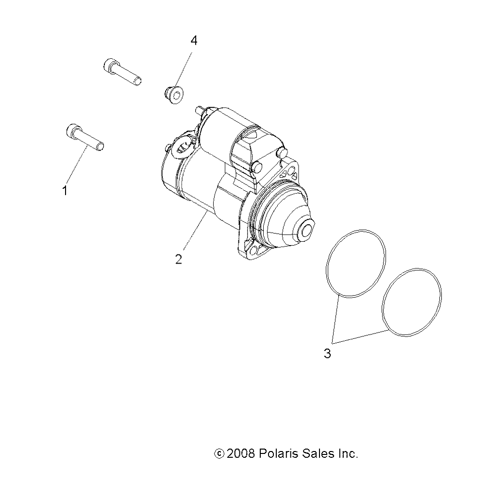 MOTEUR SYSTEME DE DEMARRAGE POUR SCRAMBLER 1000 XP EU 2019