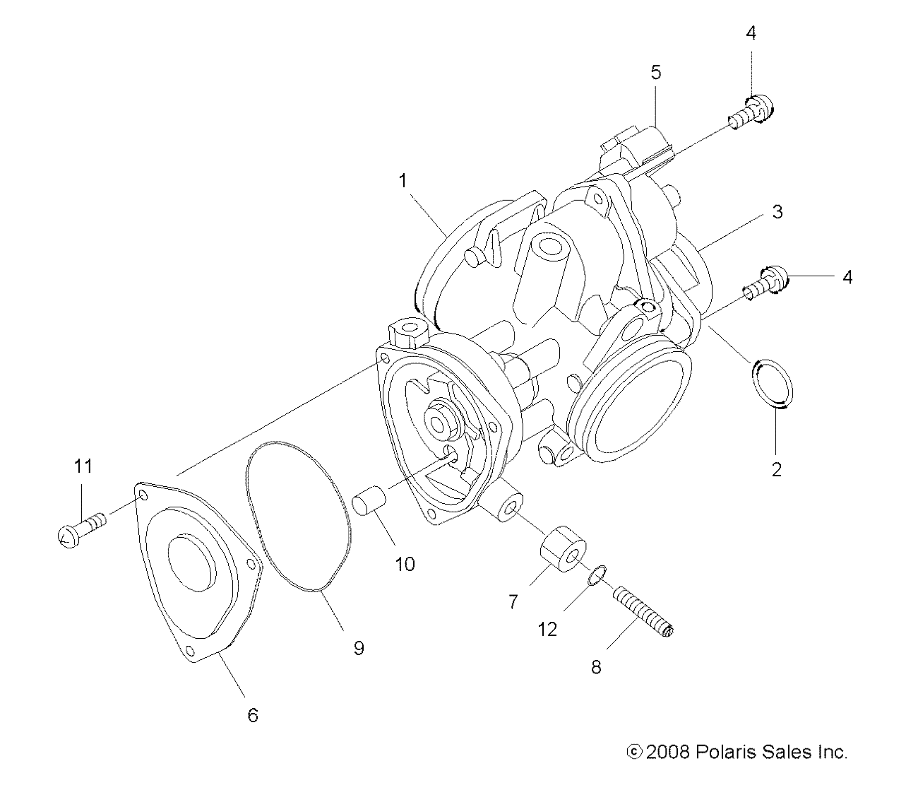 MOTEUR ACCELERATEUR POUR SPORTSMAN 550 2012