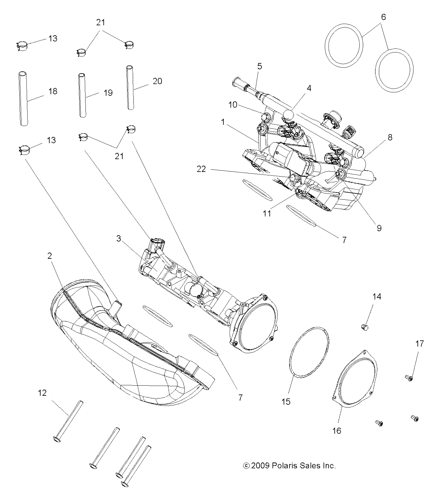 MOTEUR ACCELERATEUR POUR SPORTSMAN XP 850 2009