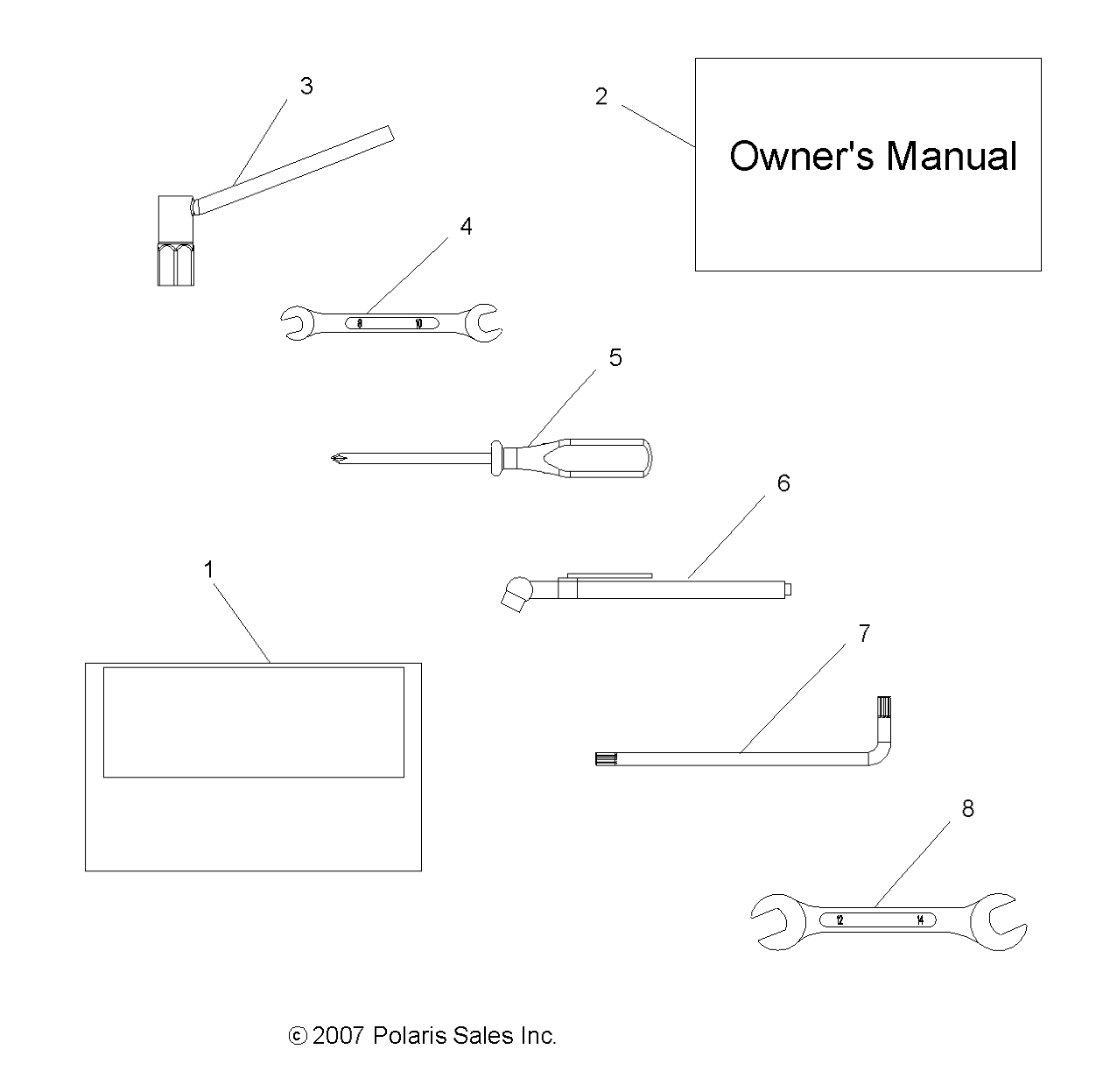 OUTILS KIT OUTILS POUR TRAIL BOSS 330 2009