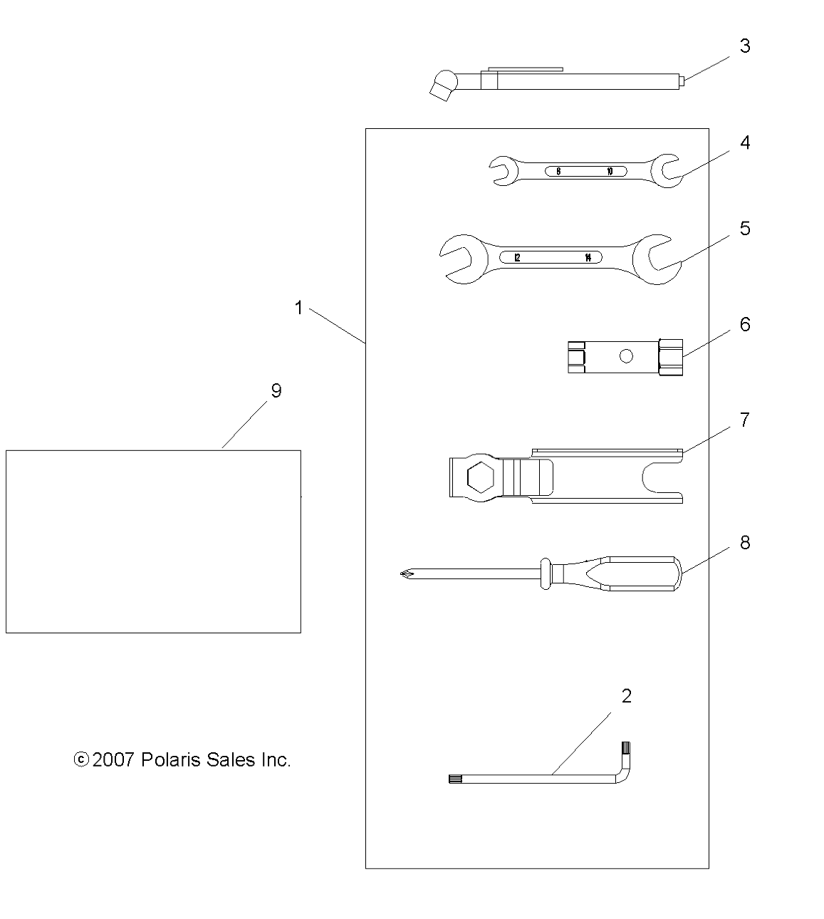 OUTILS KIT OUTILS POUR SCRAMBLER 500 4X4 2011