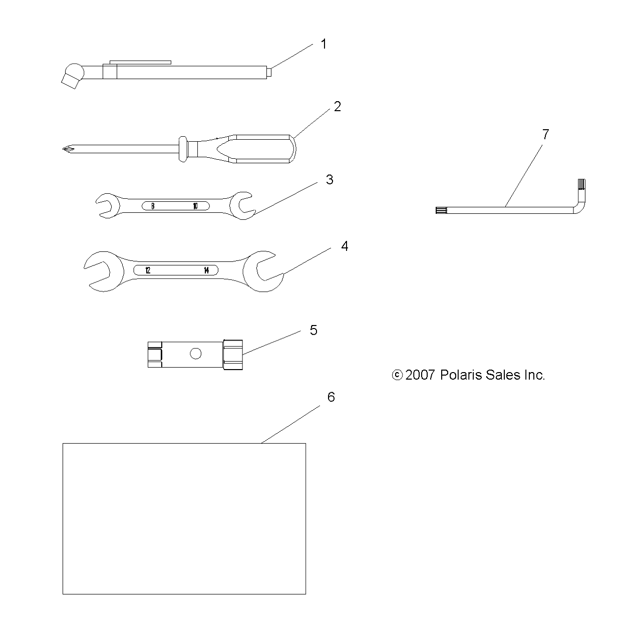 OUTILS KIT OUTILS POUR SPORTSMAN 800 EFI 2010