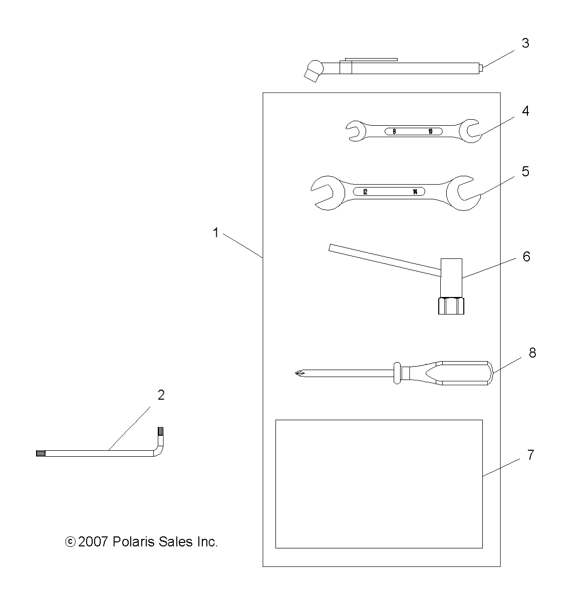 OUTILS KIT OUTILS POUR TRAIL BLAZER 330 2012