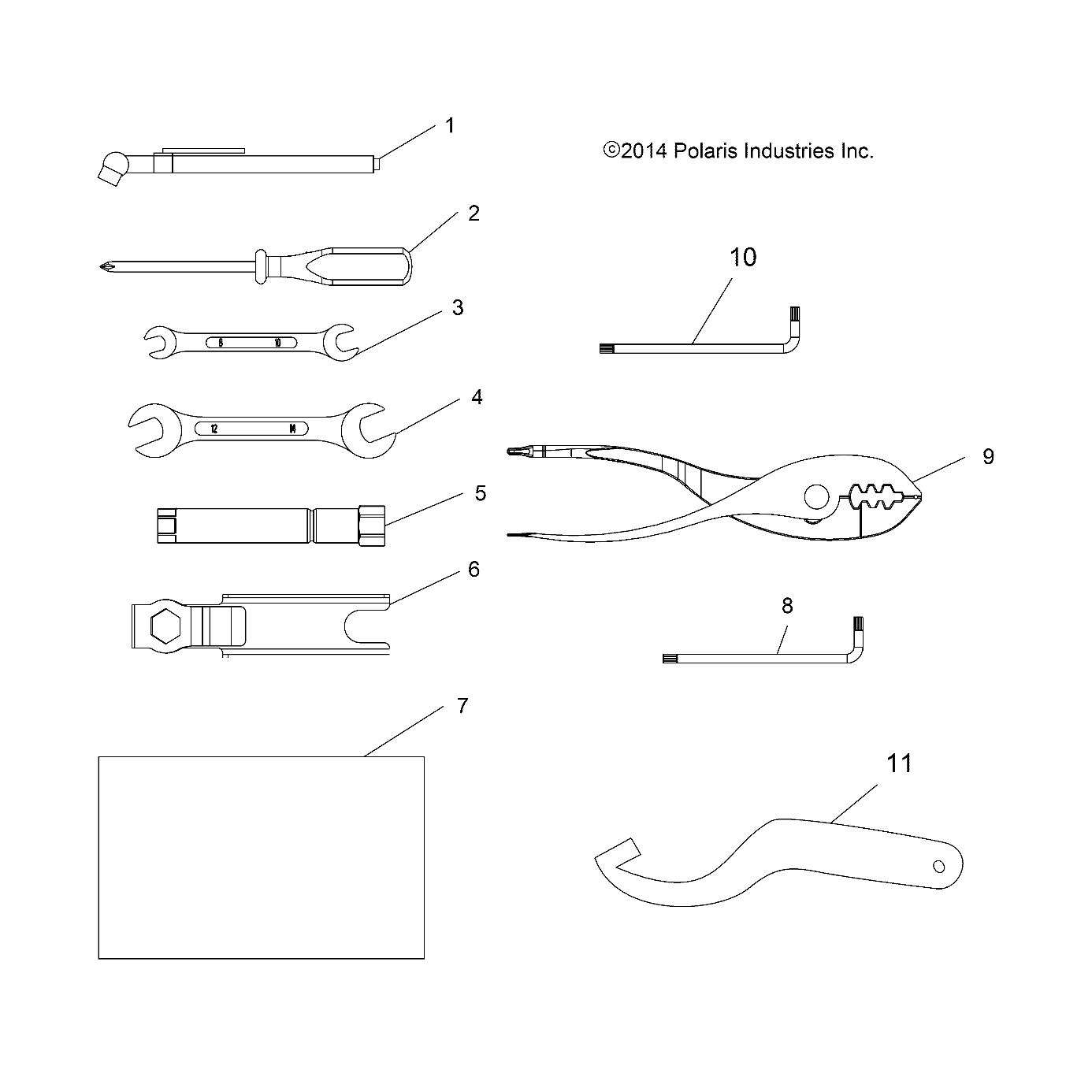OUTILS KIT OUTILS POUR SPORTSMAN 570 EFI TOURING EU 2015