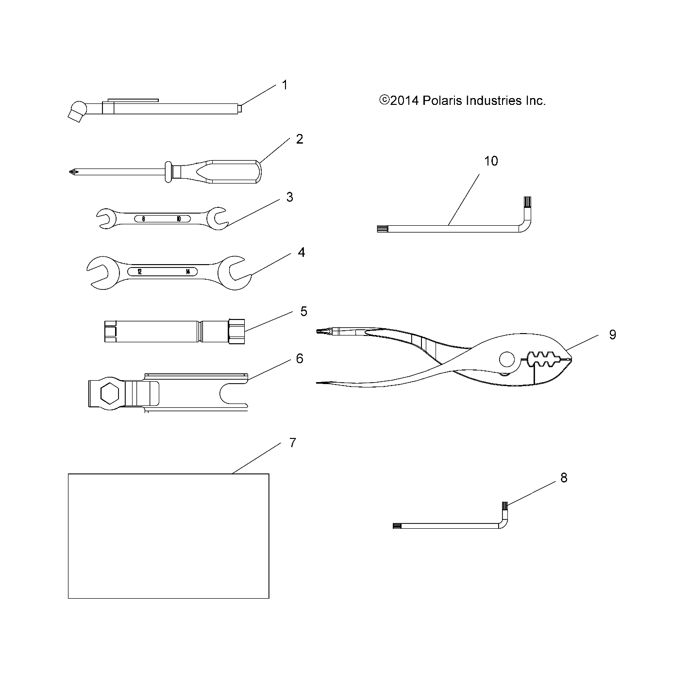 OUTILS KIT OUTILS POUR SPORTSMAN 570 HD 2015