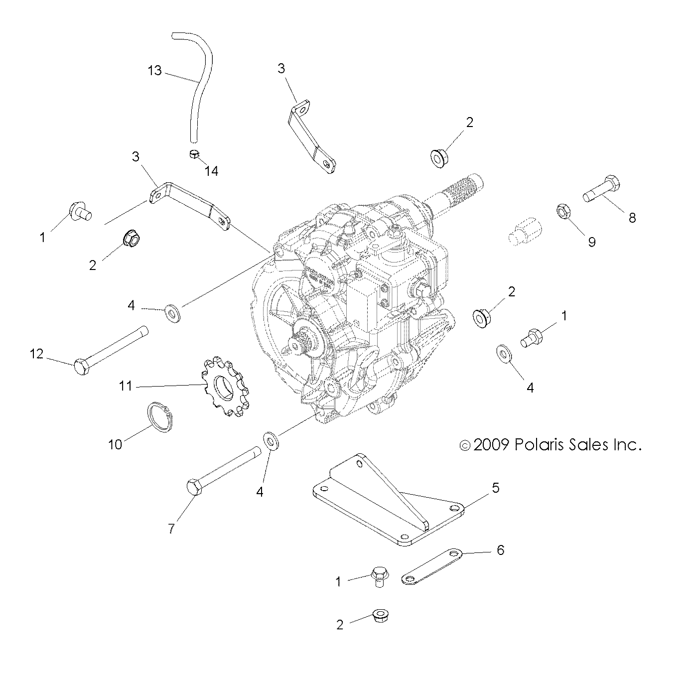 TRANSMISSION MONTAGE BOITE PRINCIPALE POUR TRAIL BLAZER 330 2010