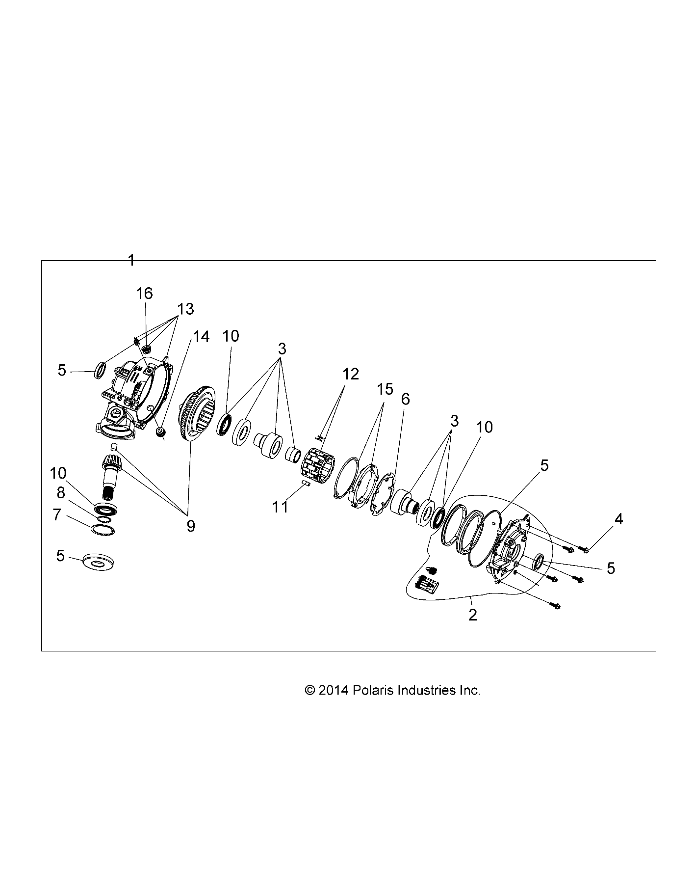 TRANSMISSION BOITE AVANT POUR SPORTSMAN 450 HO UTILITY 2022