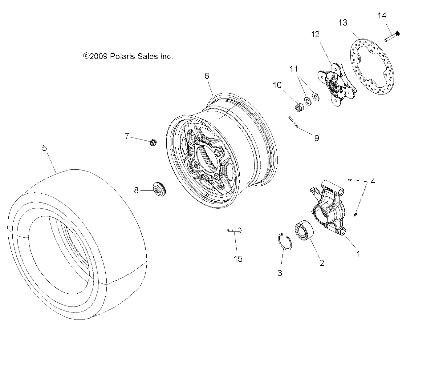 ROUES ROUES ET MOYEUX ARRIERE POUR SCRAMBLER 850 2015