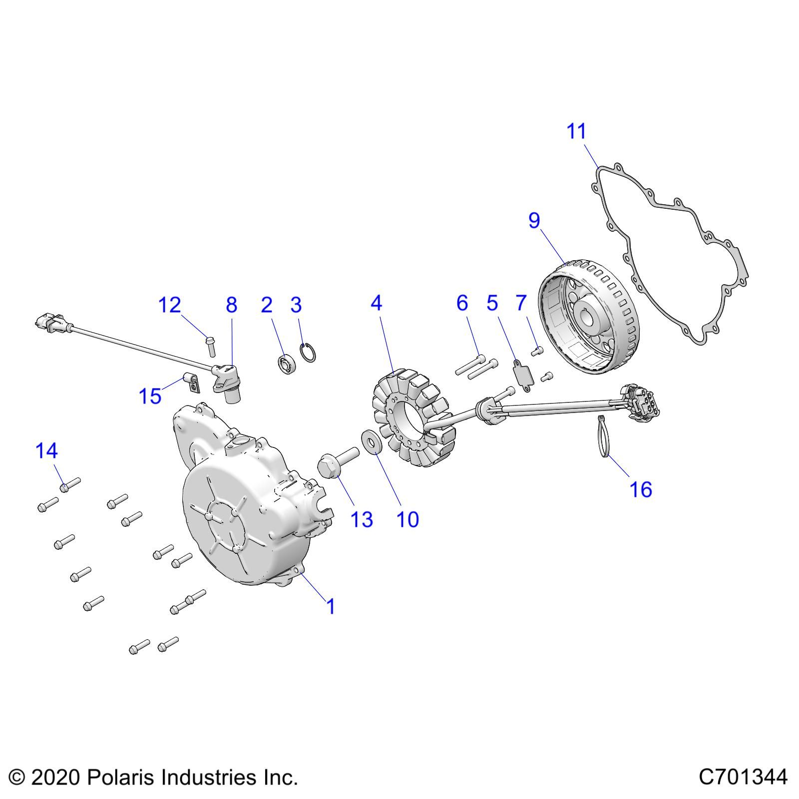 MOTEUR STATOR ET VOLANT MOTEUR POUR RZR XP 1000 RCPREMIUM 2022