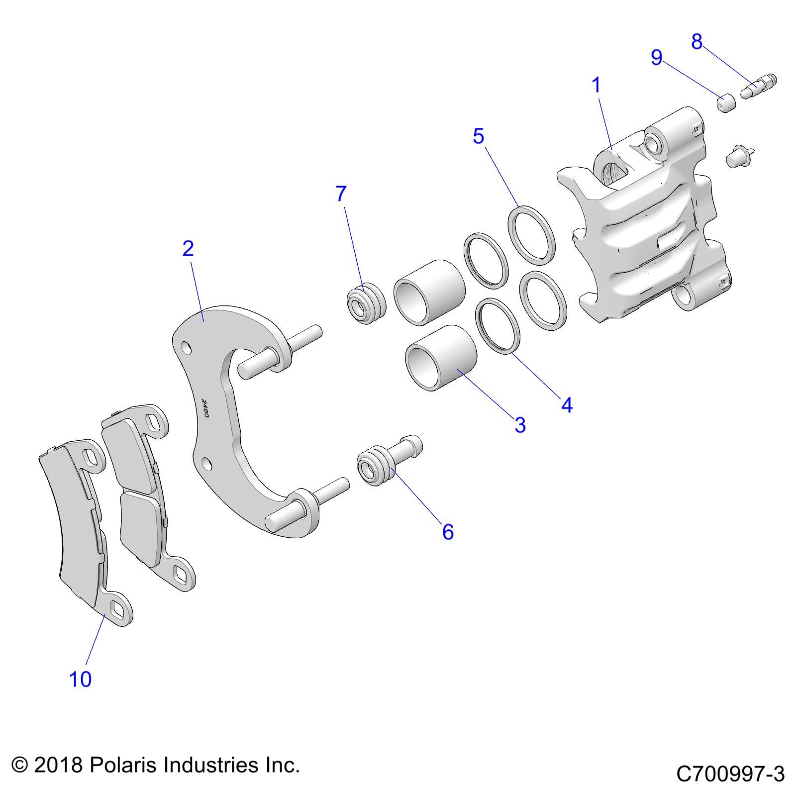 FREINS ETRIER ARRIERE POUR RZR XP 1000 2021