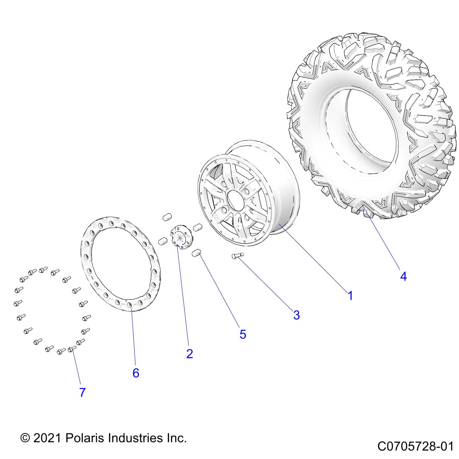 ROUES ROUES AVANT POUR RZR XP 1000 TRACTOR 2022