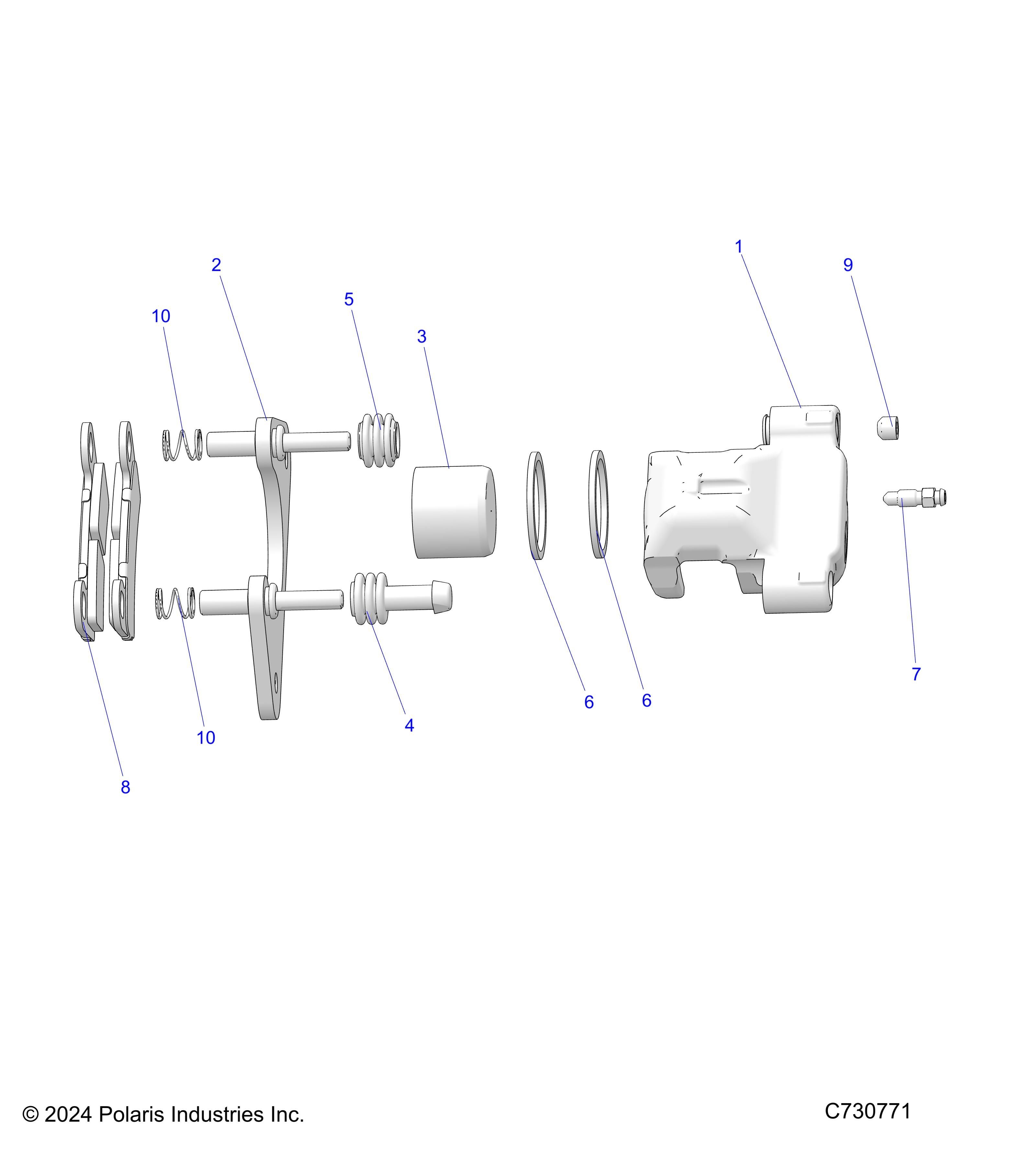 FREINS ETRIER ARRIERE POUR RANGER 1000 XP 2024