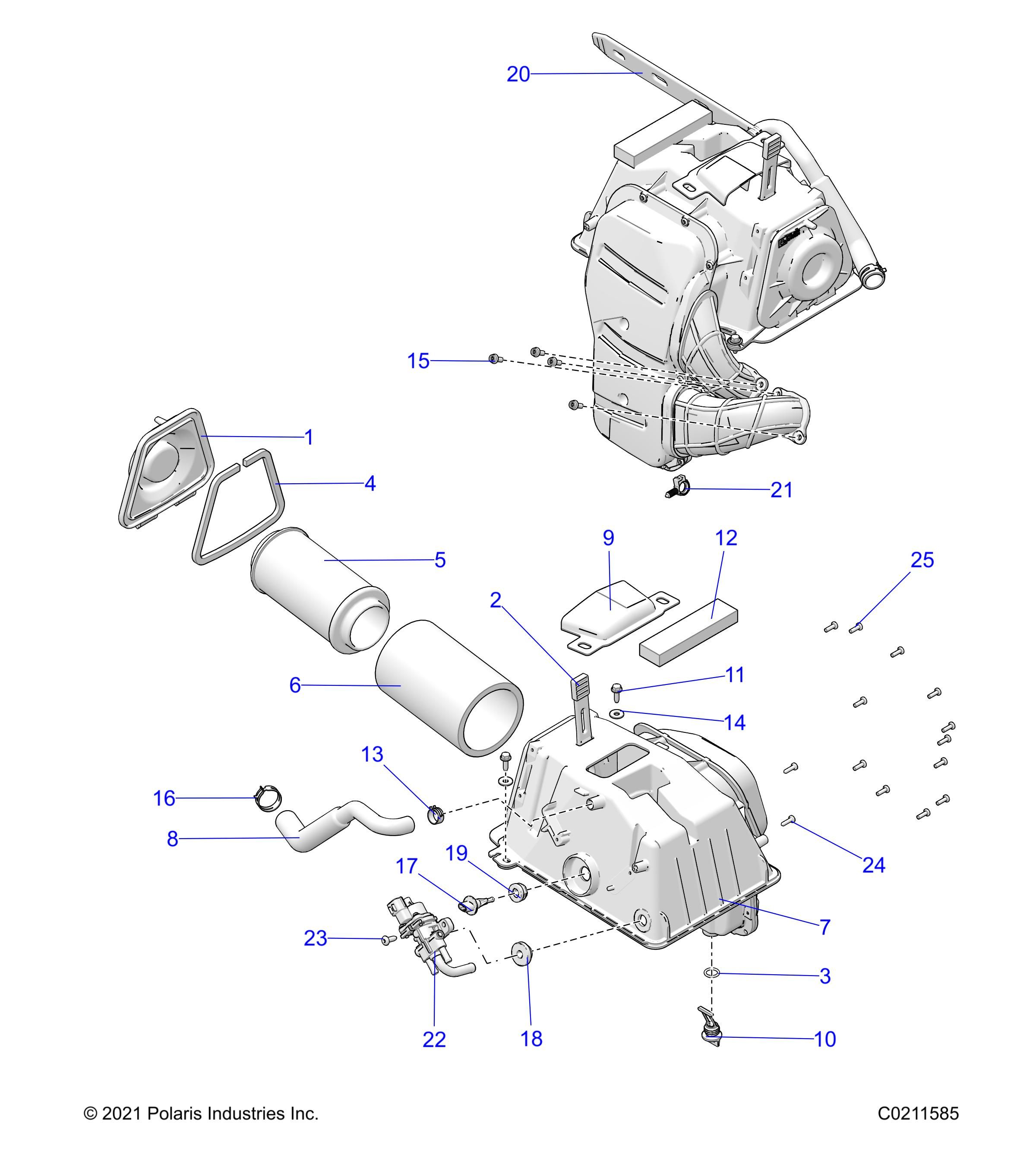 MOTEUR ADMISSION DAIR POUR SPORTSMAN TOURING 1000 48 49S R01 2023