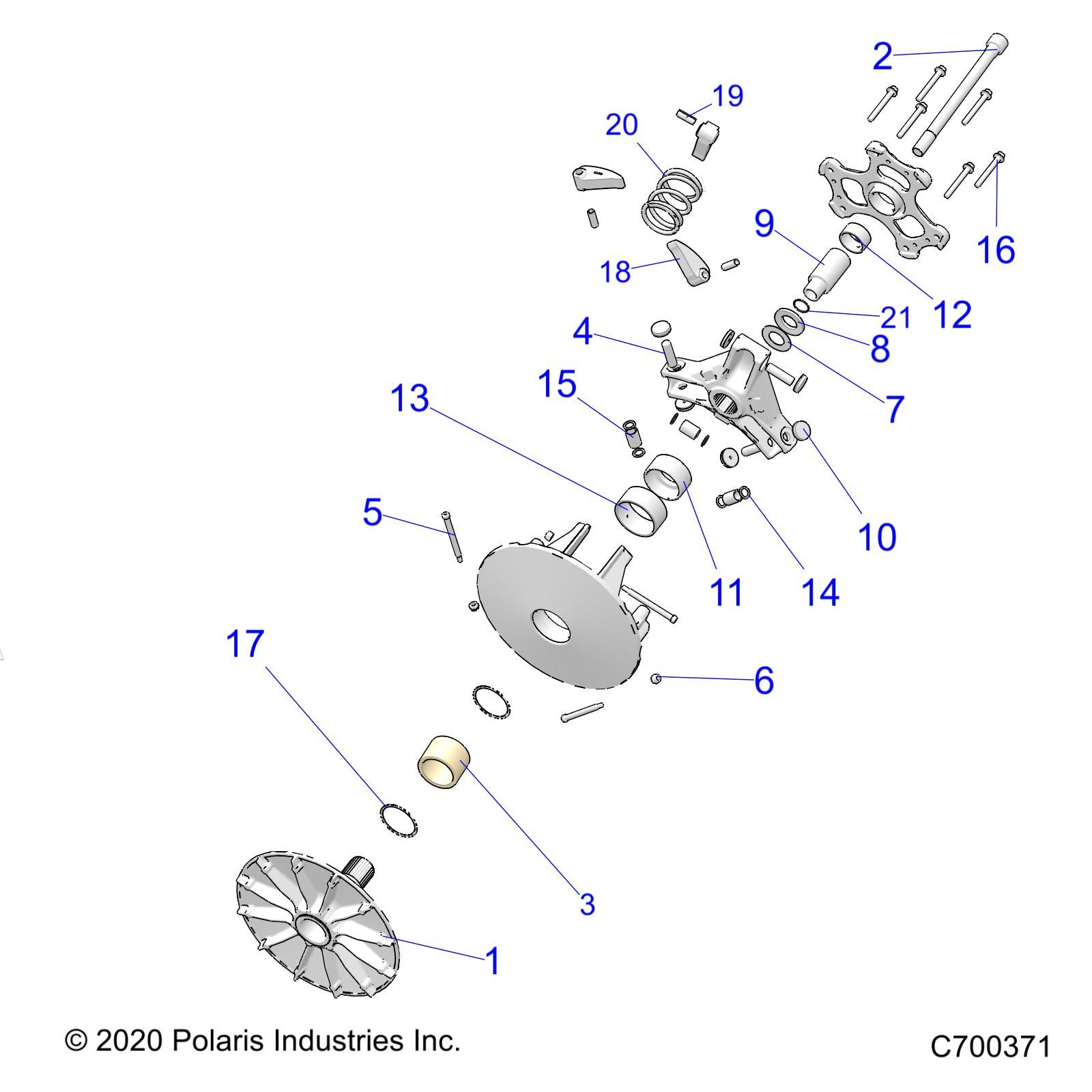 TRANSMISSION POUR RANGER CREW XP 1000 TEXAS EDITION R01 2023