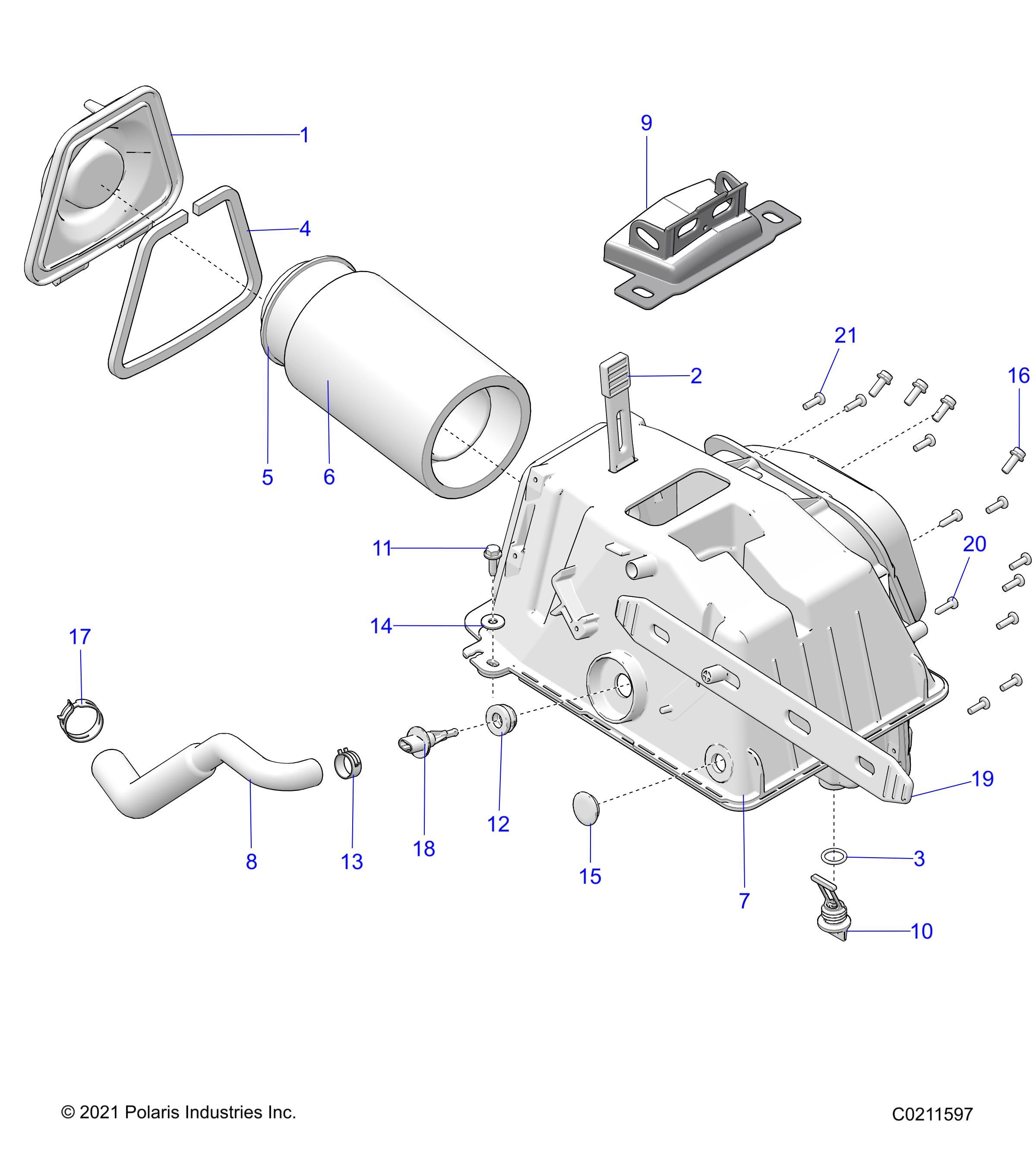 MOTEUR ADMISSION DAIR POUR SPORTSMAN XP 1000 48 TRAIL PACKAGE R01 2023