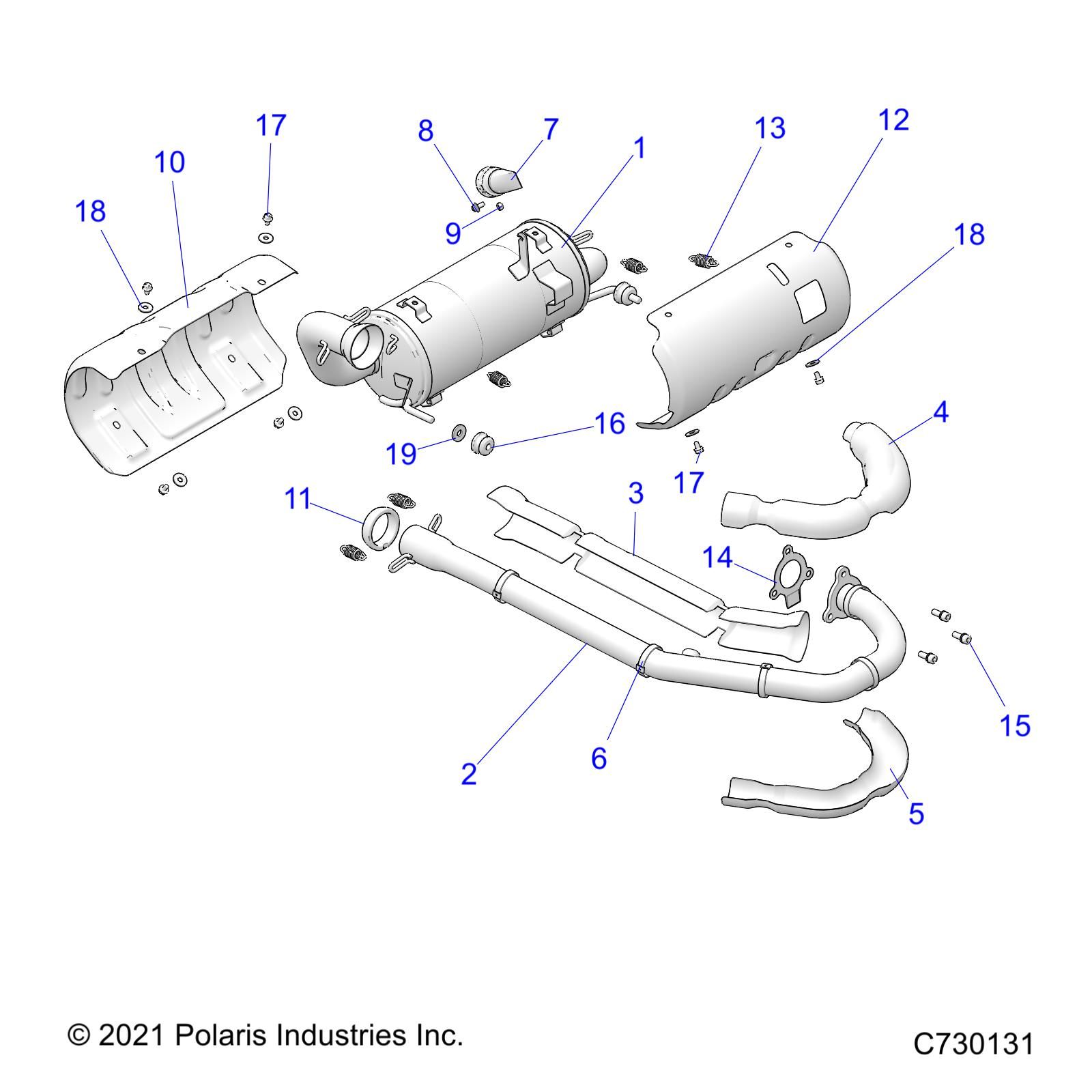 MOTEUR SYSTEME DECHAPPEMENT POUR RANGER 570 2022