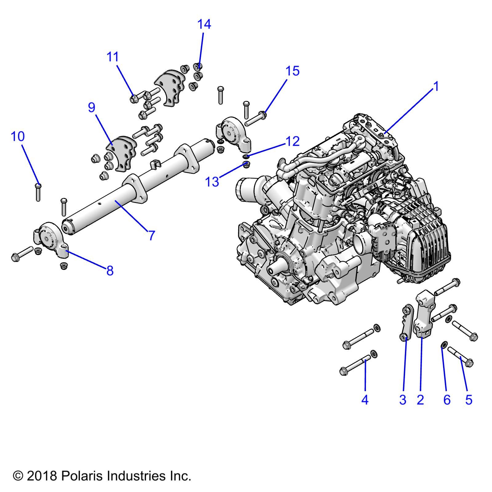 MOTEUR MONTAGE POUR RZR TRAIL S 1000 EPS 2023