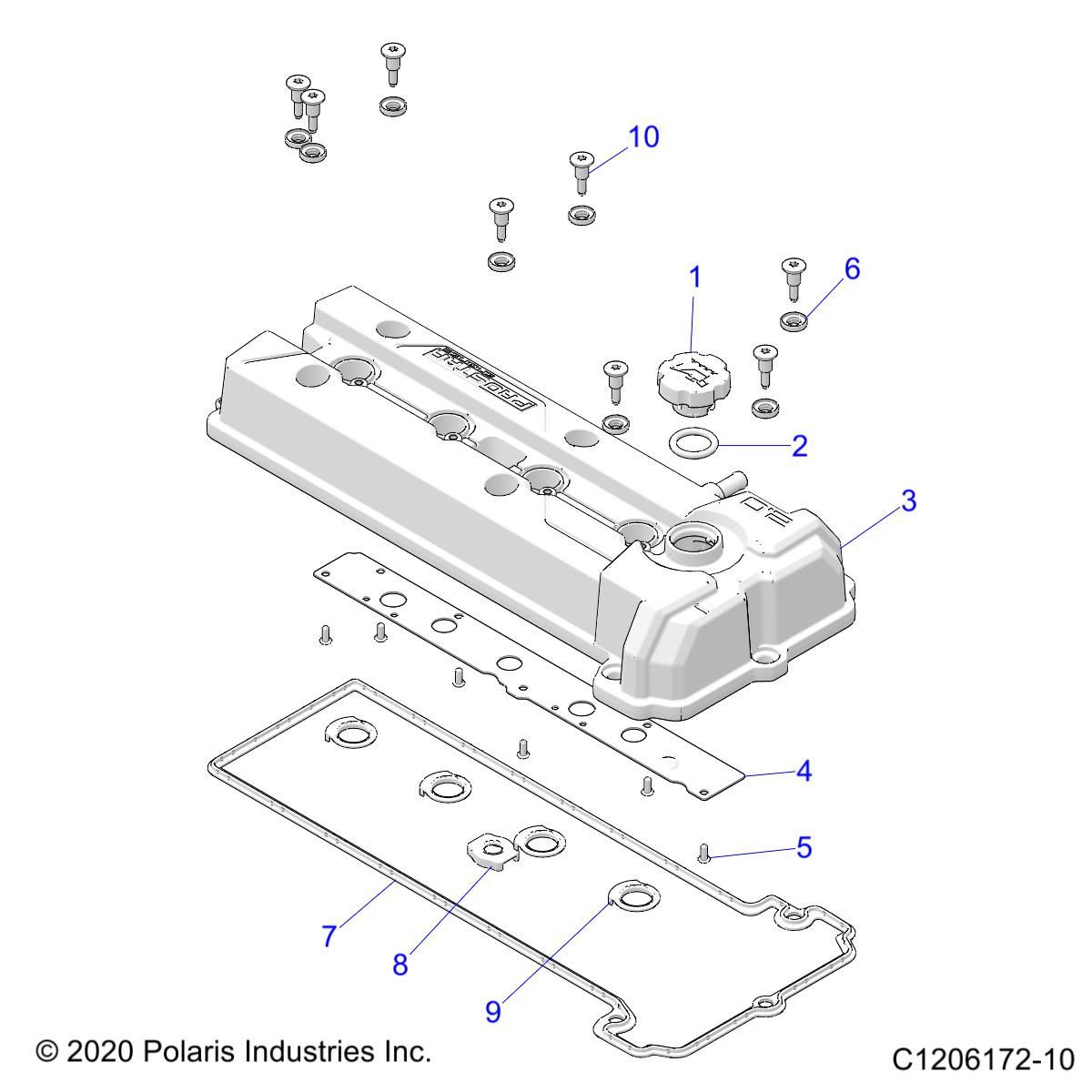 MOTEUR COUVERCLE DE SOUPAPES POUR RZR PRO R 4 PREMIUM 2024