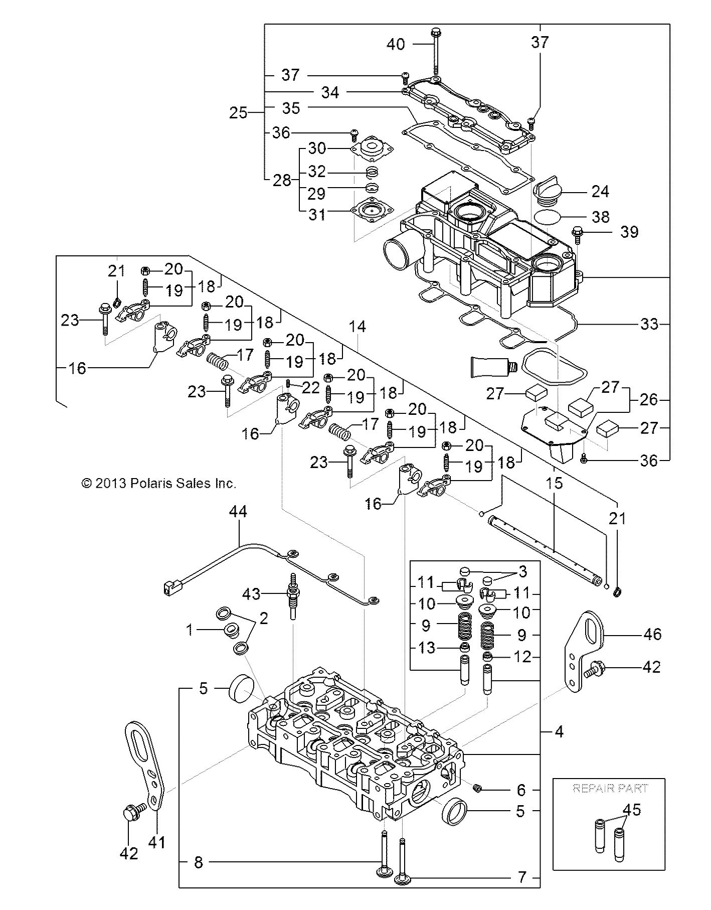 MOTEUR TETE DE CYLINDRE ET CAPOT POUR R141D9JDA R142D9JDA RANGER DIESEL HSTDELUXE 2014