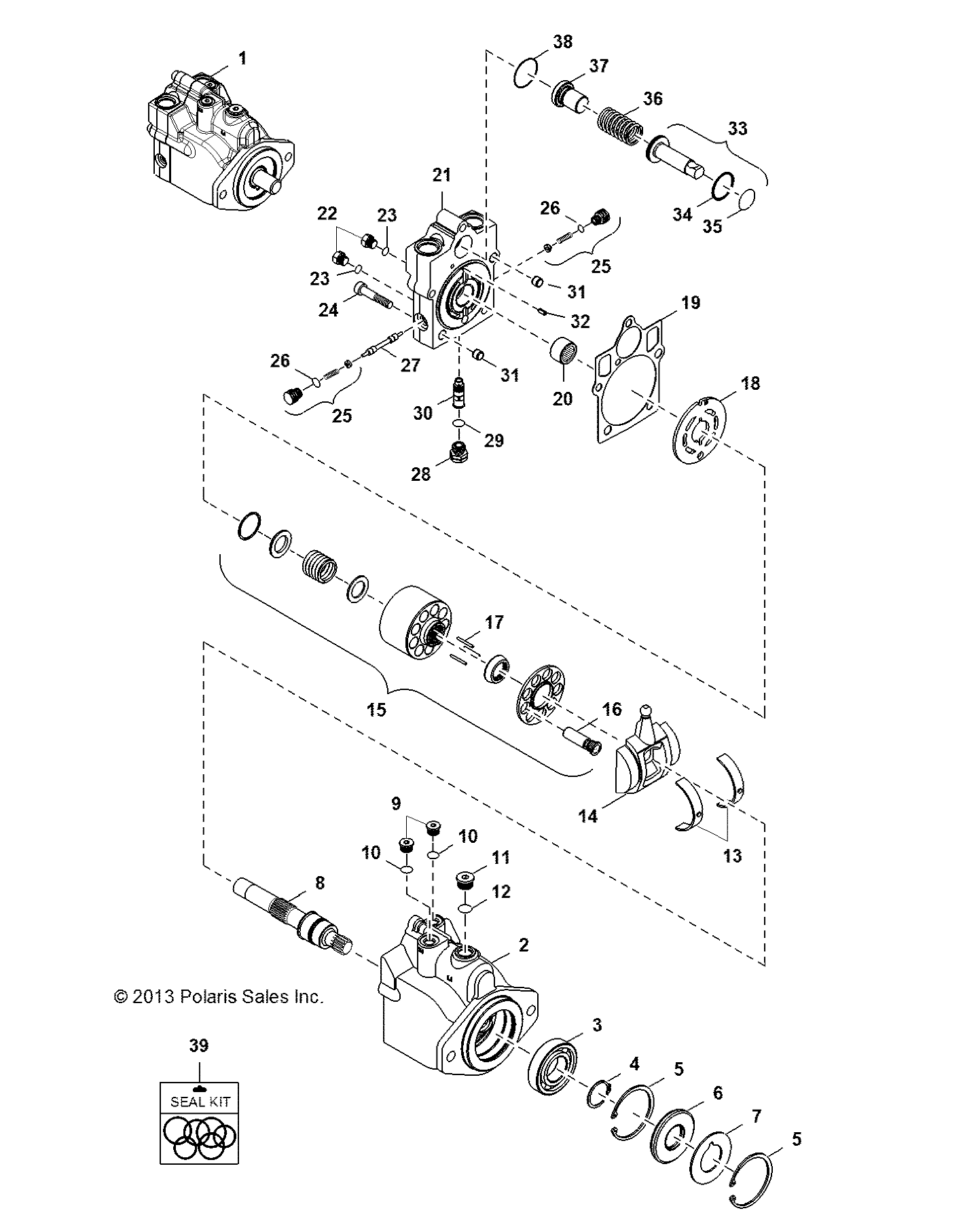 HYDRAULIQUE MOTEUR POUR RANGER HST 2016