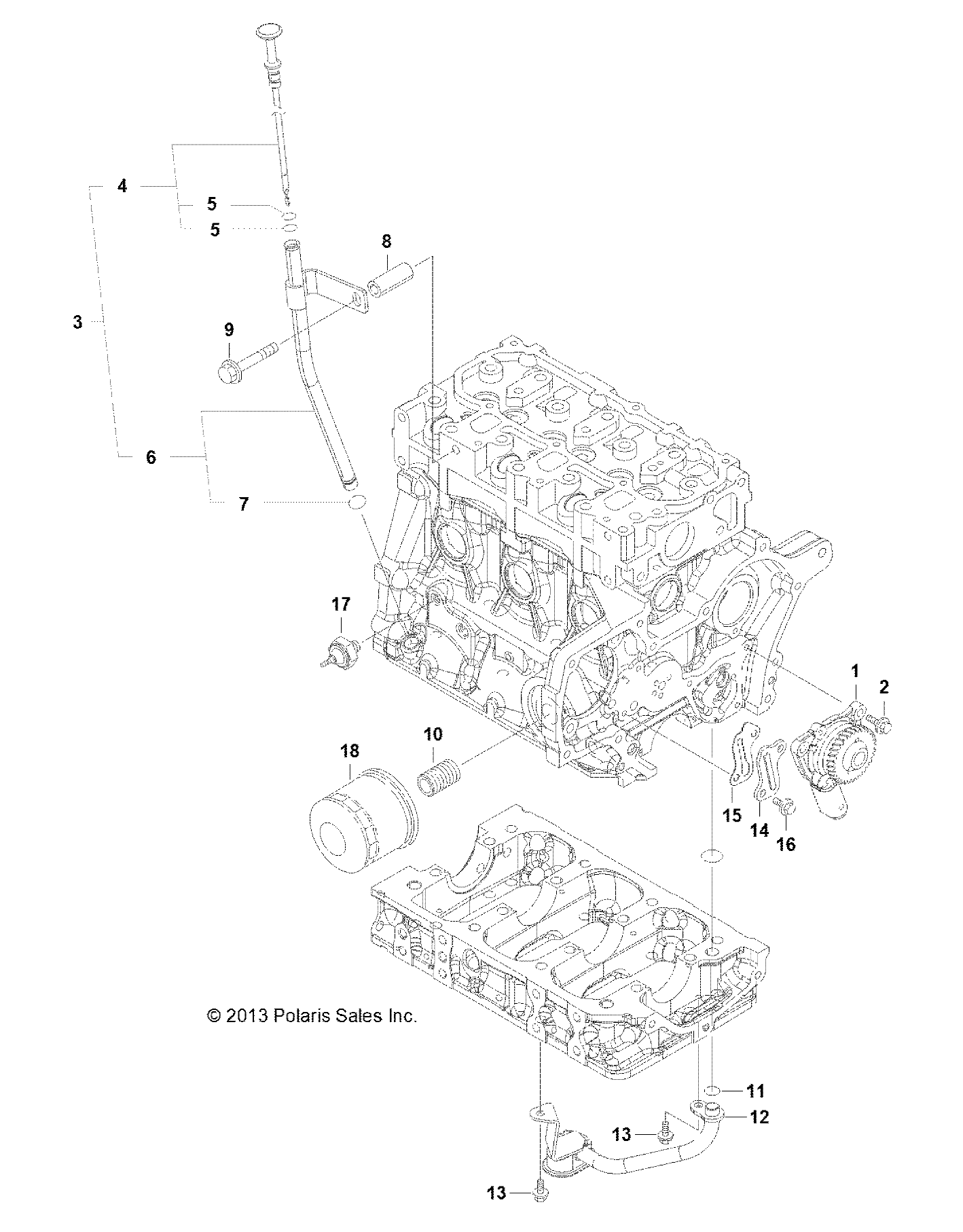 MOTEUR SYSTEME DE LUBRIFICATION ET JAUGE POUR R141D9JDA R142D9JDA RANGER DIESEL HSTDELUXE 2014