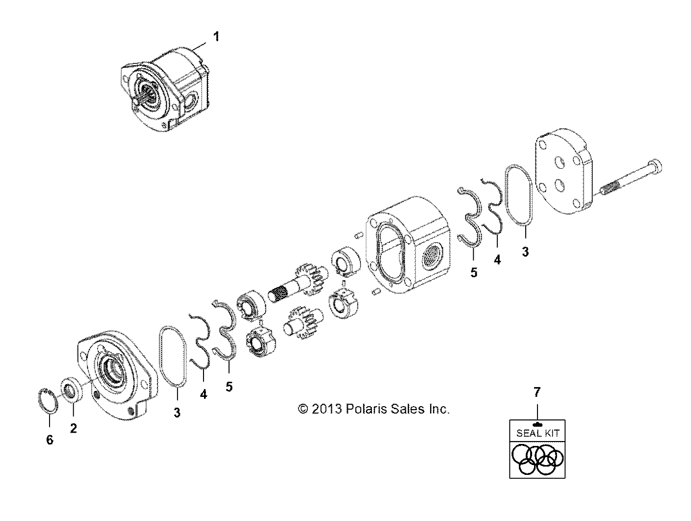 HYDRAULIQUE POMPE A ENGRENAGE POUR RANGER DIESEL HSTDELUXE 2014