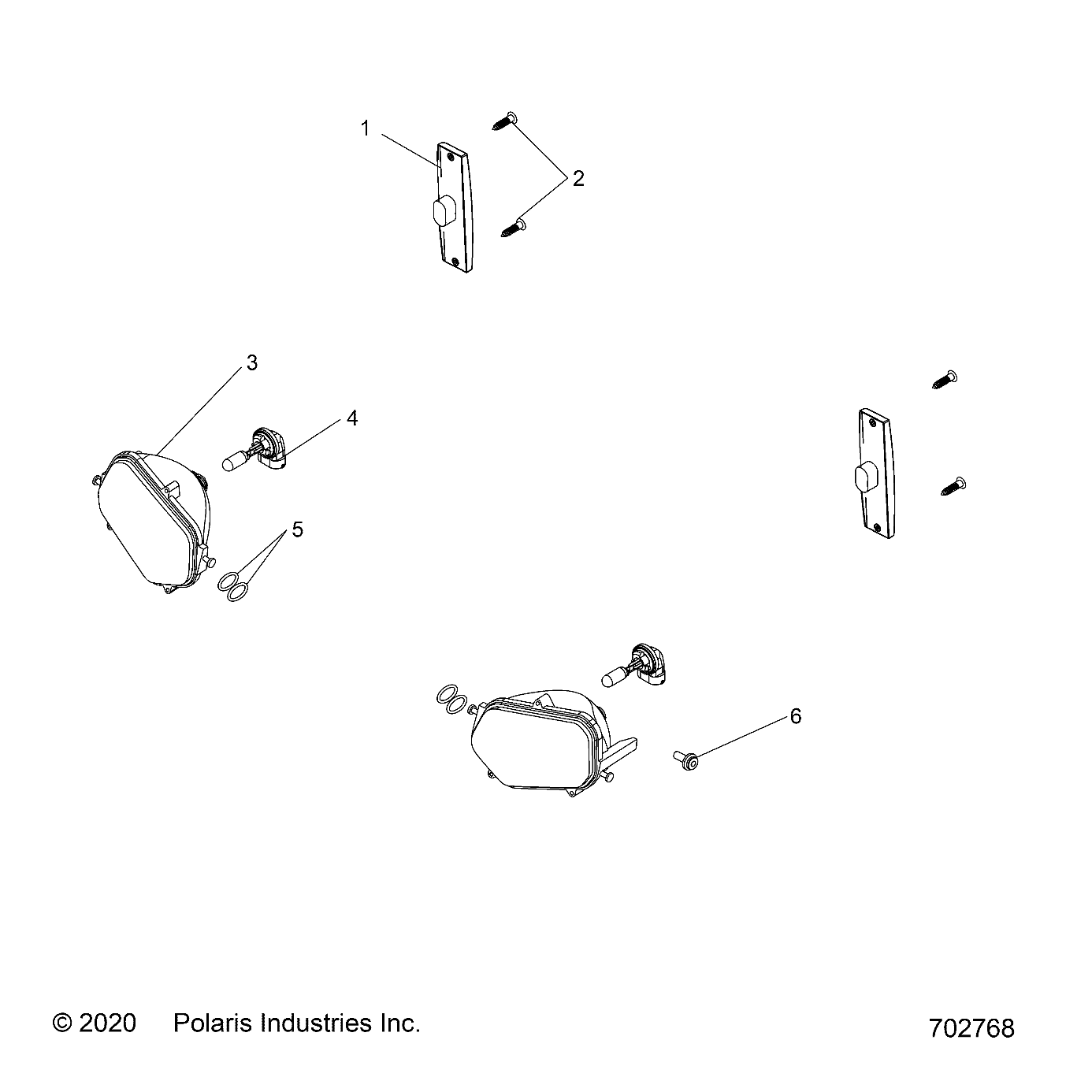 ELECTRIQUE PHARES FEUX ARRIERES ET AMPOULES POUR RANGER 500 2WD 2021