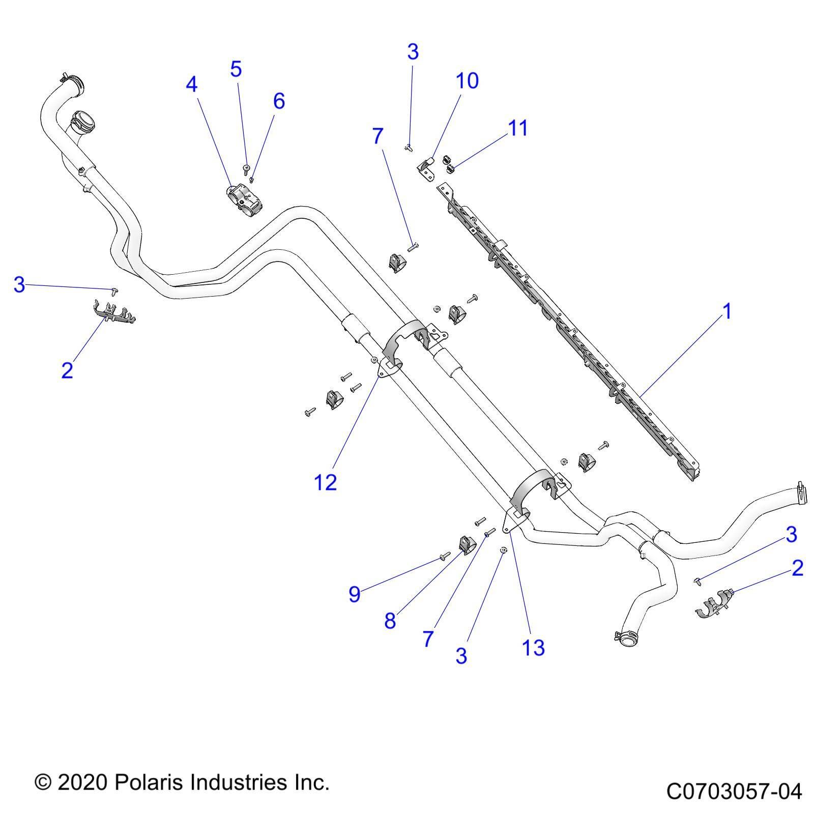 ENGINE COOLING HOSE MOUNTING POUR RZR PRO R ULTIMATE R01 2023