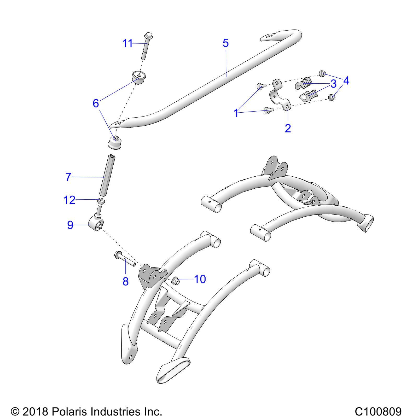 SUSPENSION BARRE STABILISATRICE POUR SPORTSMAN 1000 XP EU 2019