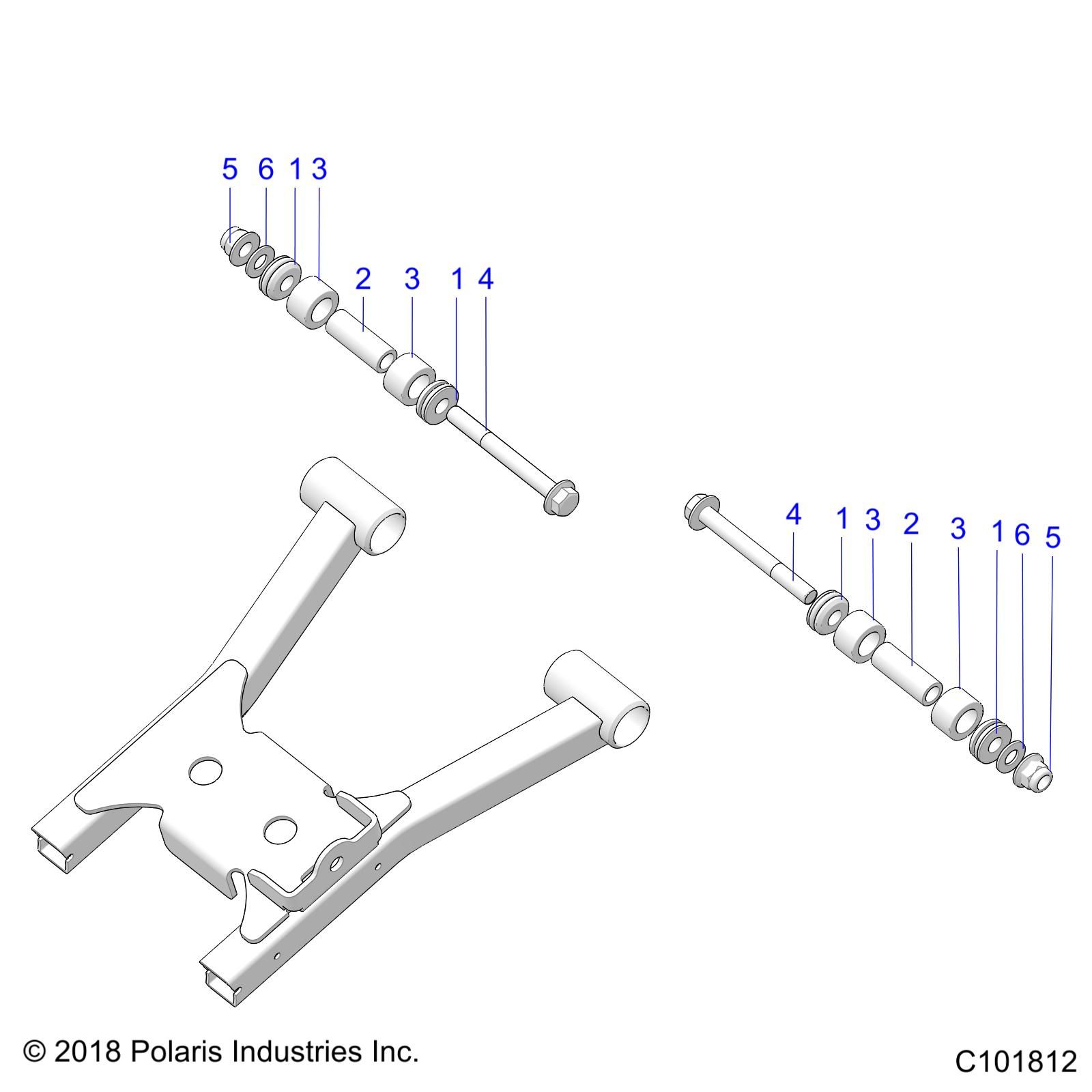 SUSPENSION BRAS DE SUSPENSION ARRIERE POUR SPORTSMAN 570 EPS SP TRACTOR 2019