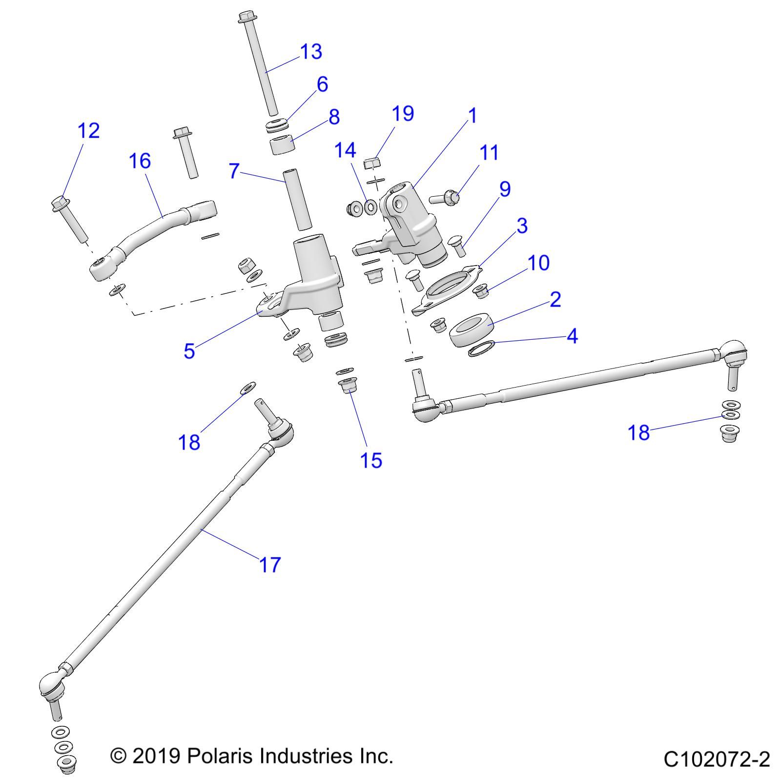 DIRECTION COMMANDESPALIERS ET LIENS POUR SCRAMBLER 1000 55 EPS 3PC 2022