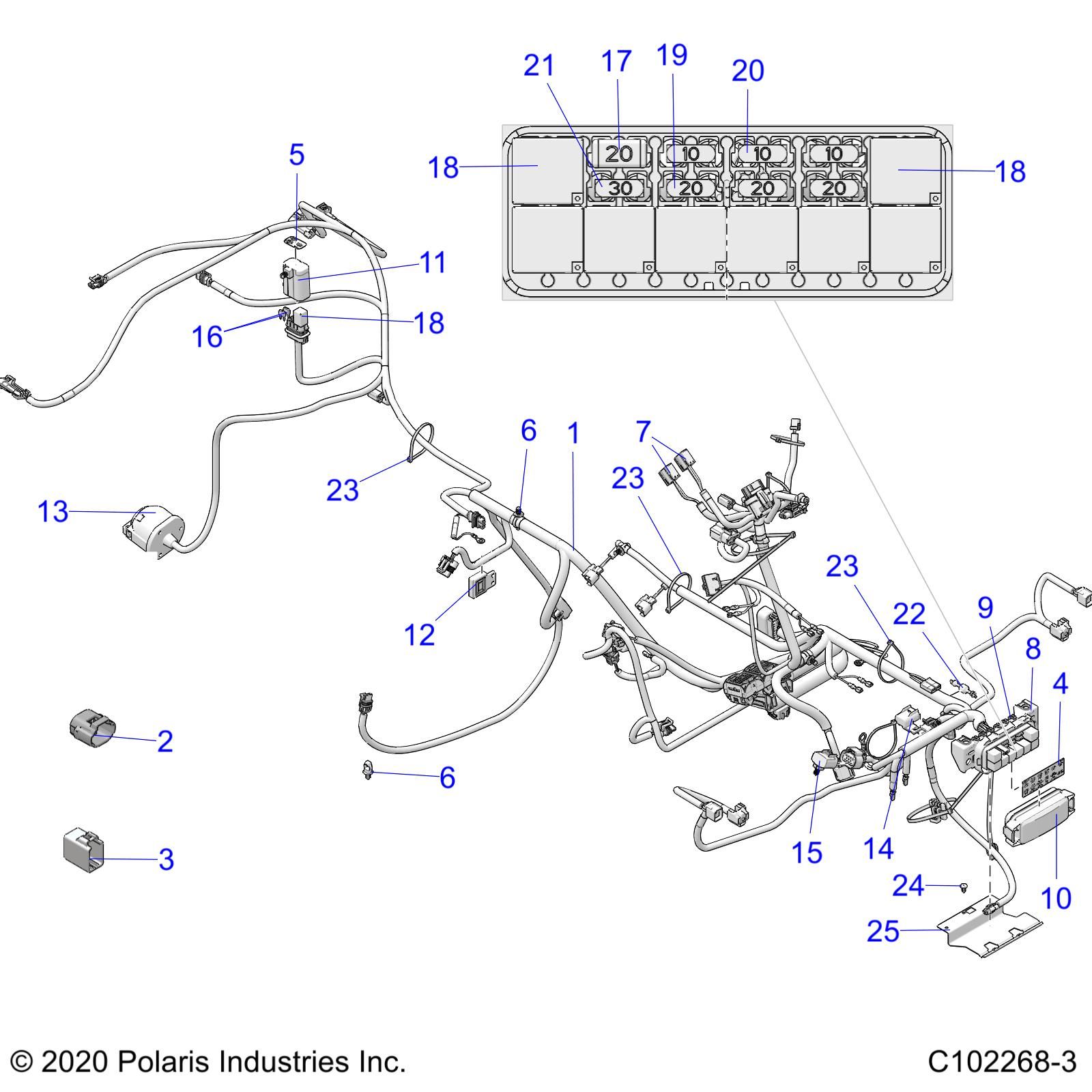 ELECTRIQUE FAISCEAU POUR SCRAMBLER XP 1000 EU 3PC 2020