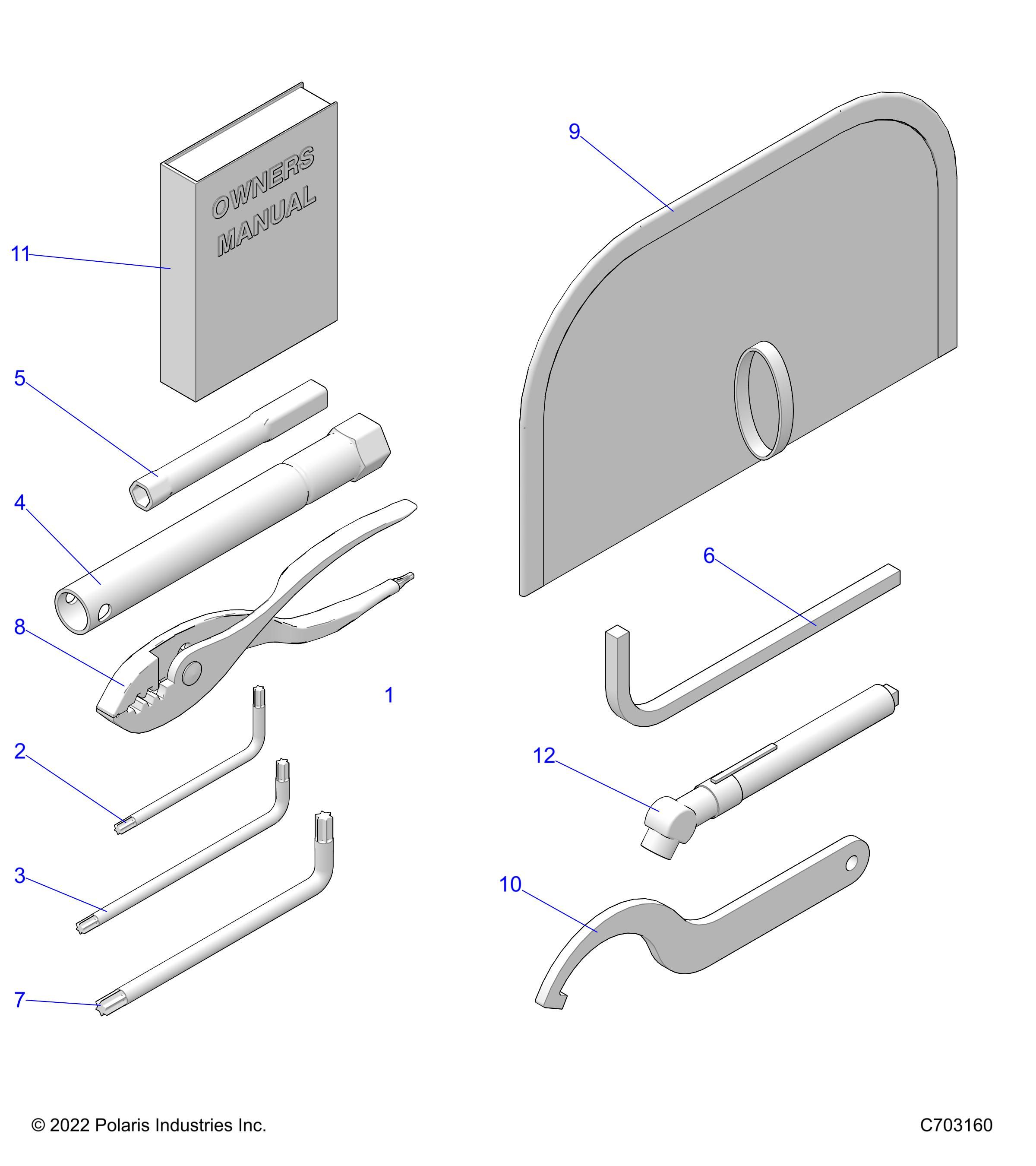 REFERENCES MANUEL DE LUTILISATEUR ET KIT OUTILS POUR RZR PRO R 2022