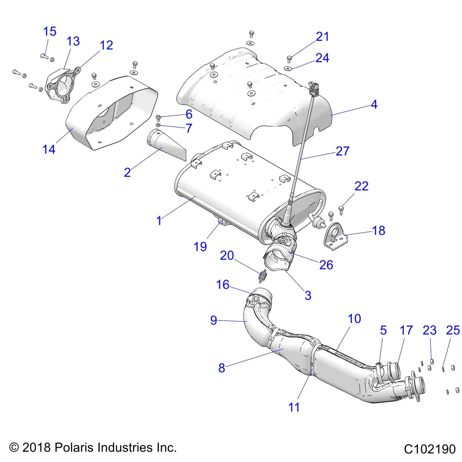 MOTEUR ECHAPPEMENT POUR SCRAMBLER 1000 55 EU5 3PC 2024
