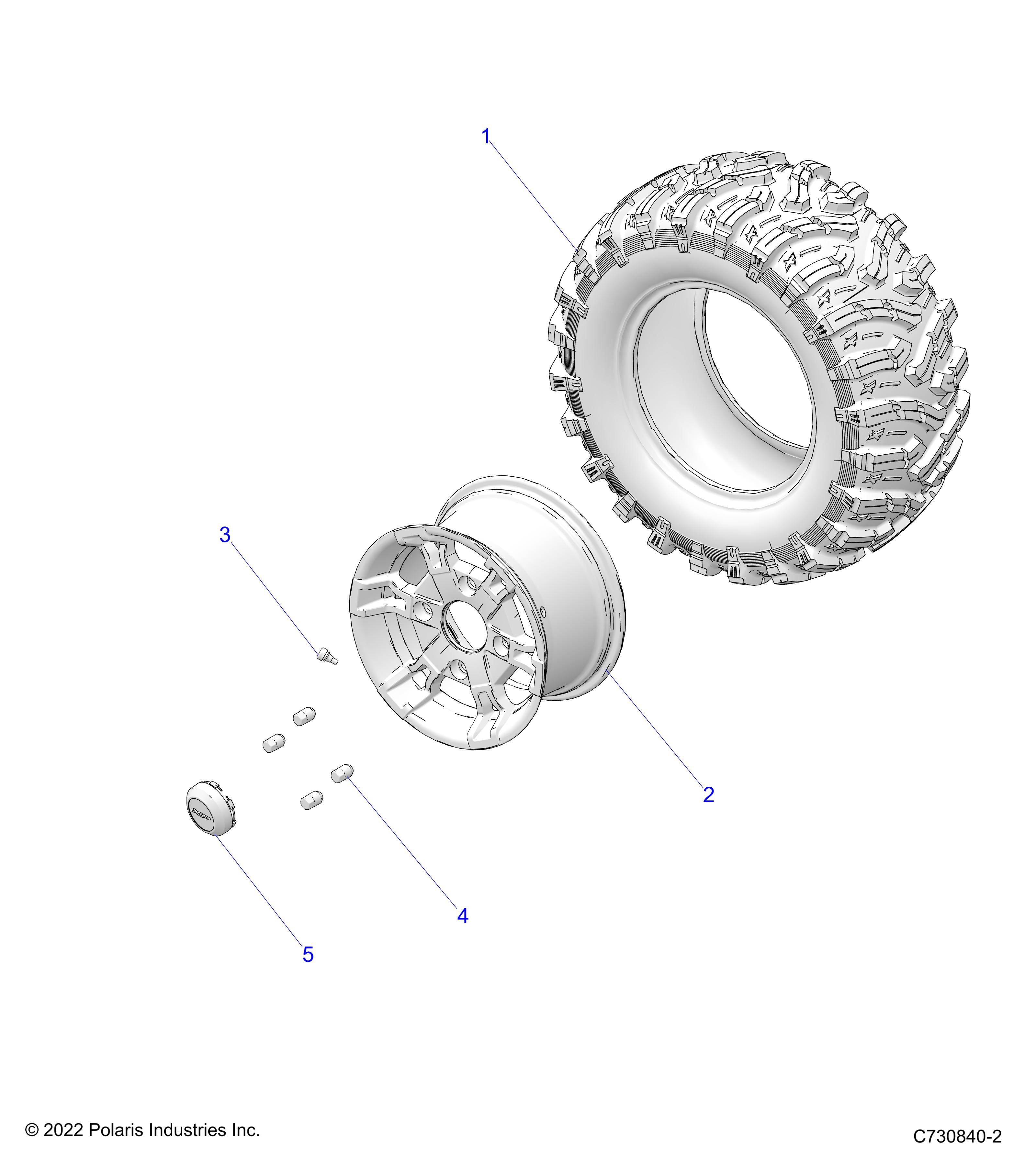 ROUES ROUES AVANT POUR RANGER DIESEL HD EPS DLX EUTRACTORAU 2024