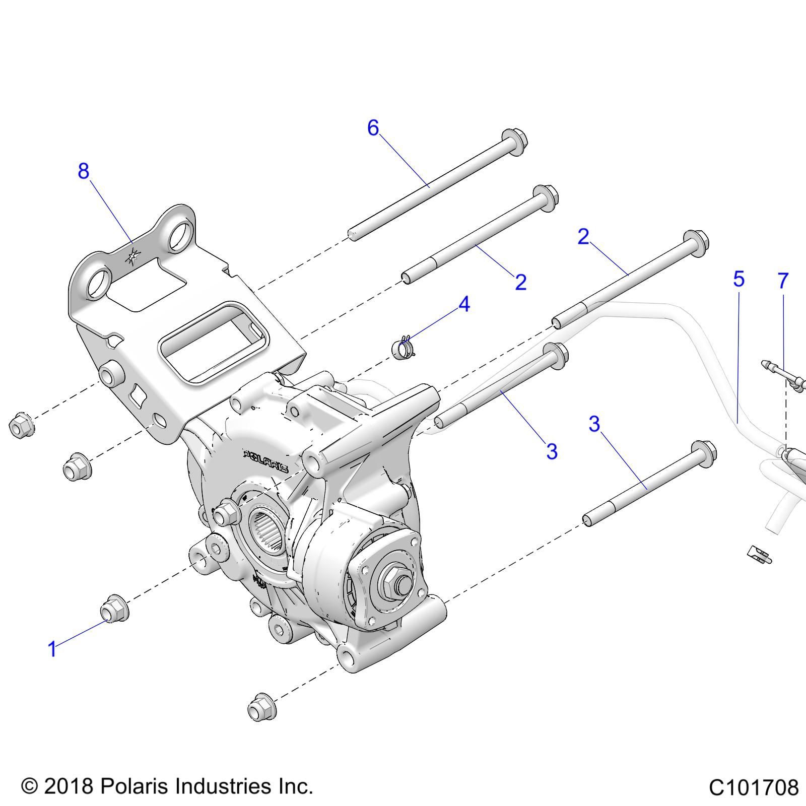 TRANSMISSION MONTAGE BOITE DE VITESSE ARRIERE POUR SPORTSMAN XP 1000 55 49S 2023