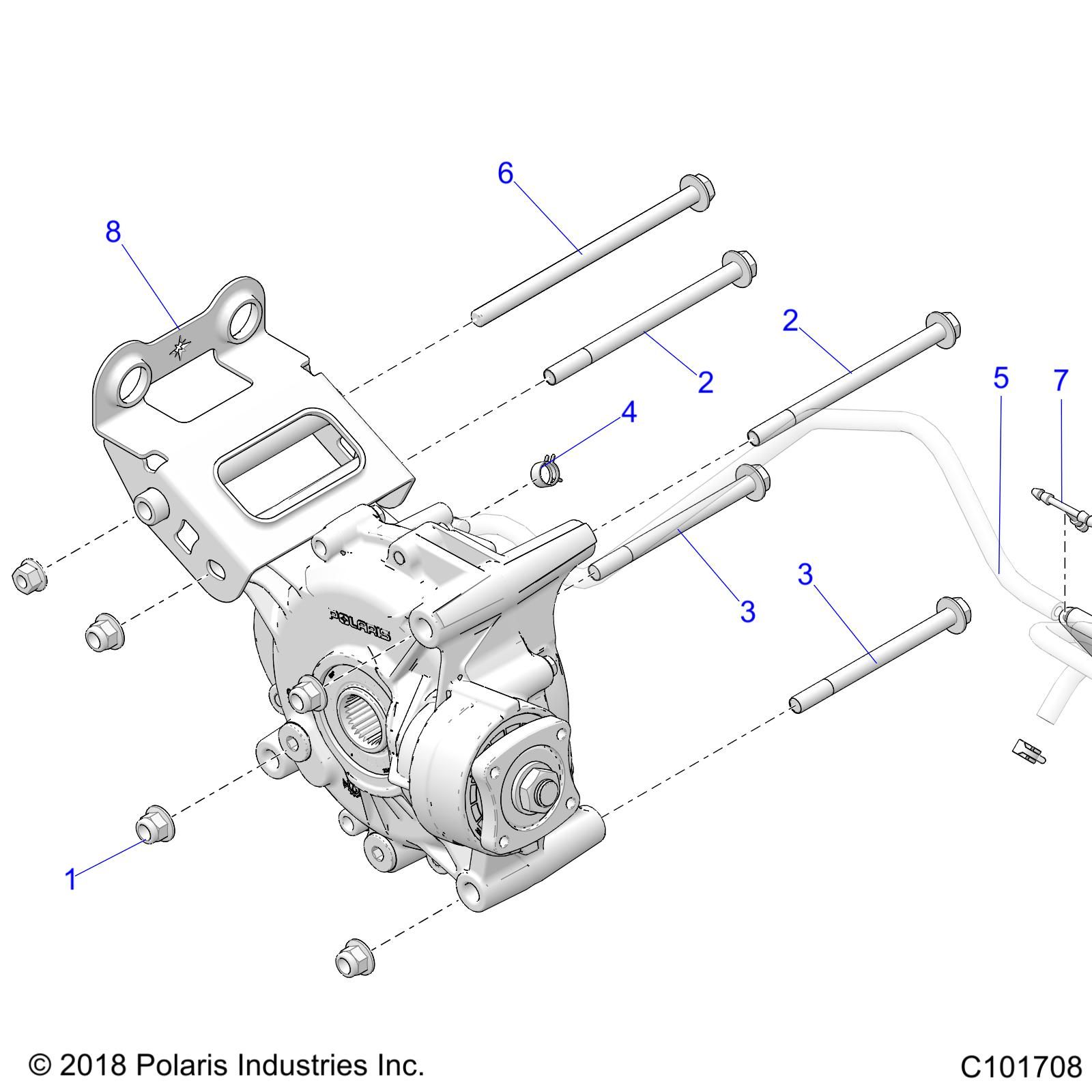 TRANSMISSION MONTAGE BOITE DE VITESSE ARRIERE POUR SPORTSMAN 1000 55 EU 3PC INTL R01 2023