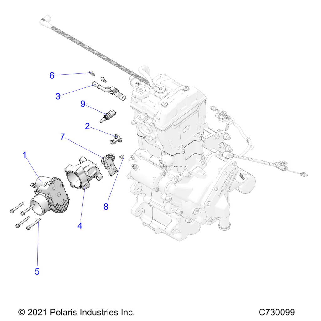 MOTEUR CARBURATEUR POUR R22MAK57B4 RANGER 570 RIDE COMMAND 2022