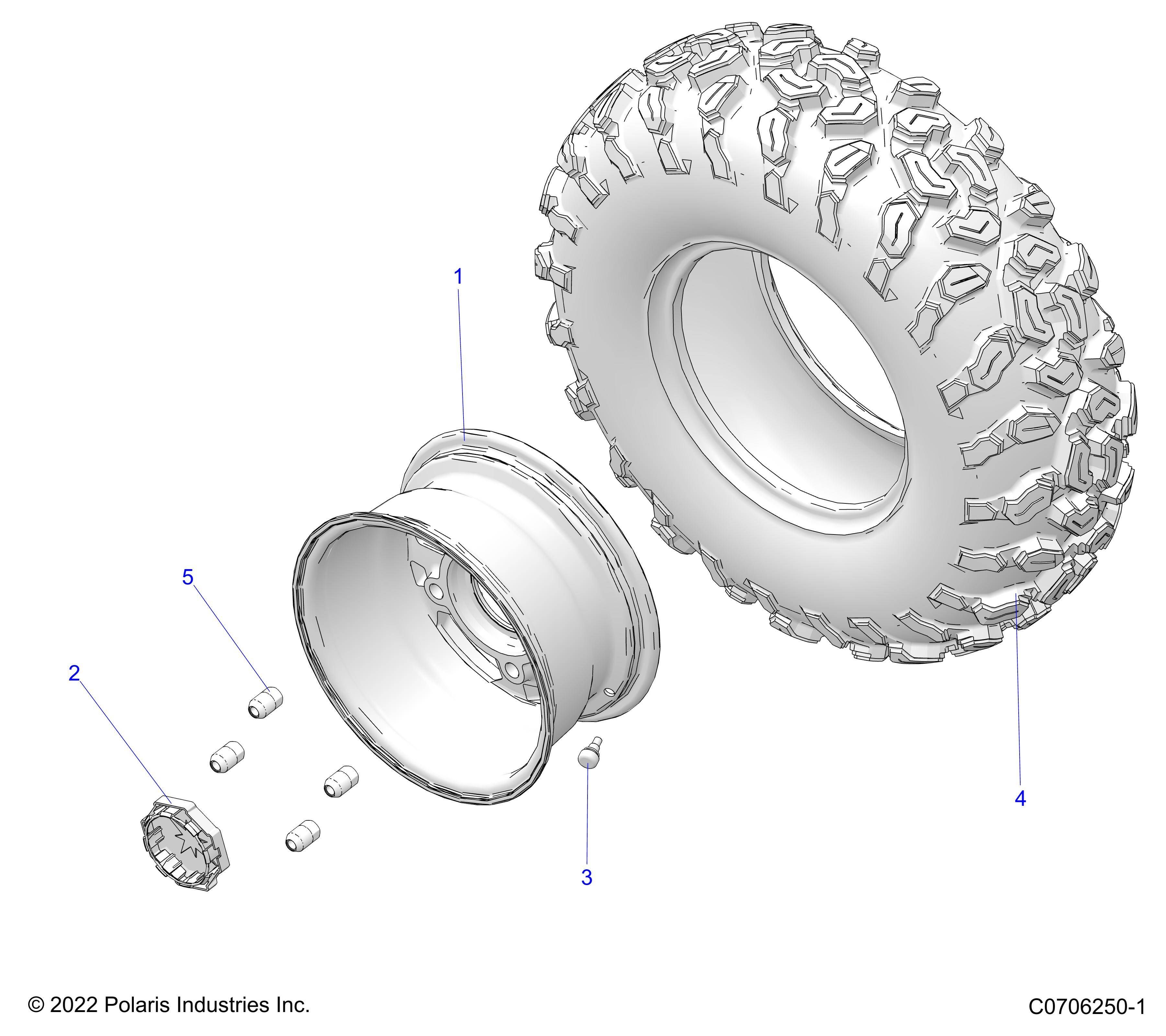 ROUES POUR GENERAL 1000 SPORT R01 2023