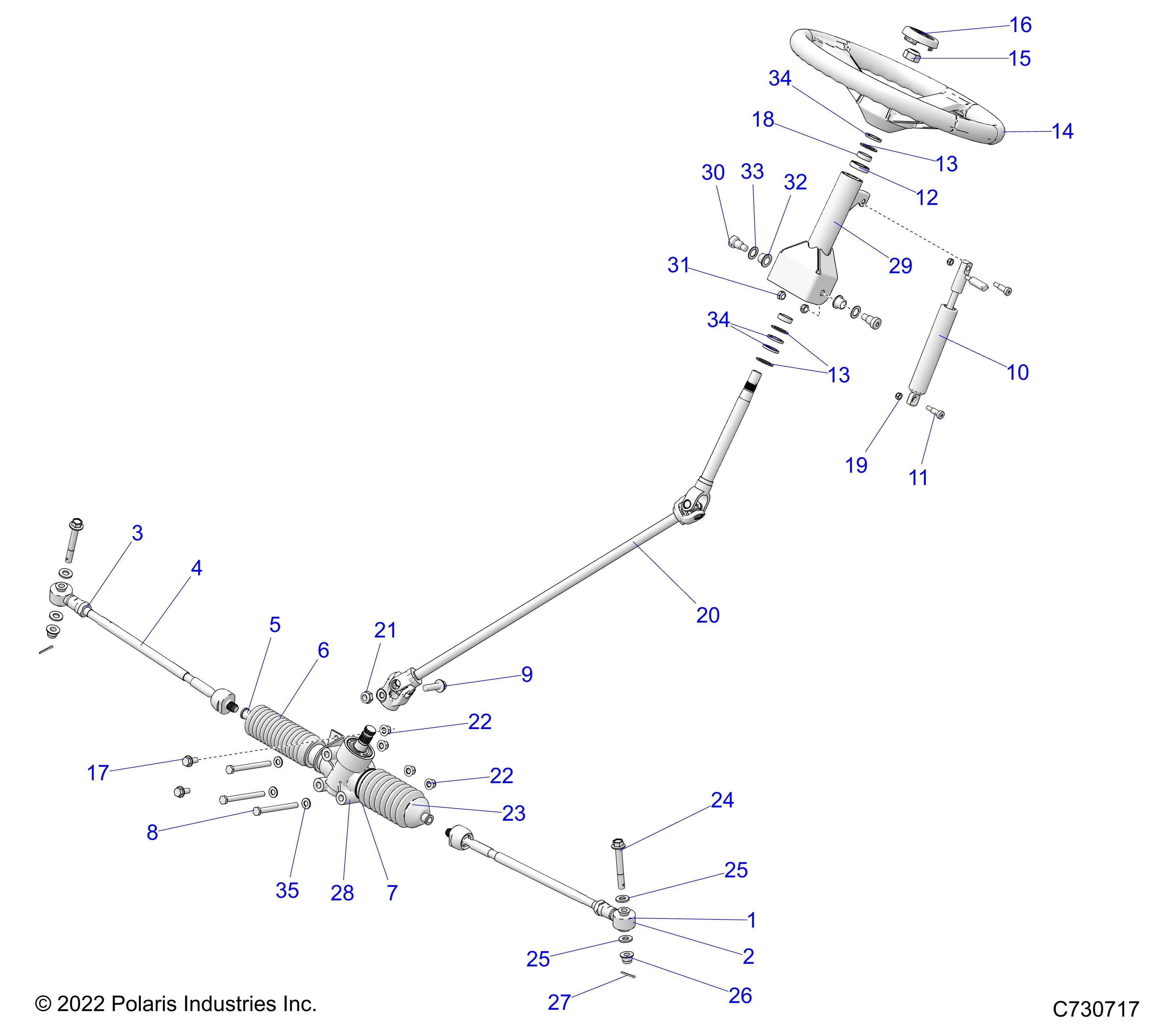 DIRECTION POUR RANGER 570 CREW FULL SIZE R01 2023