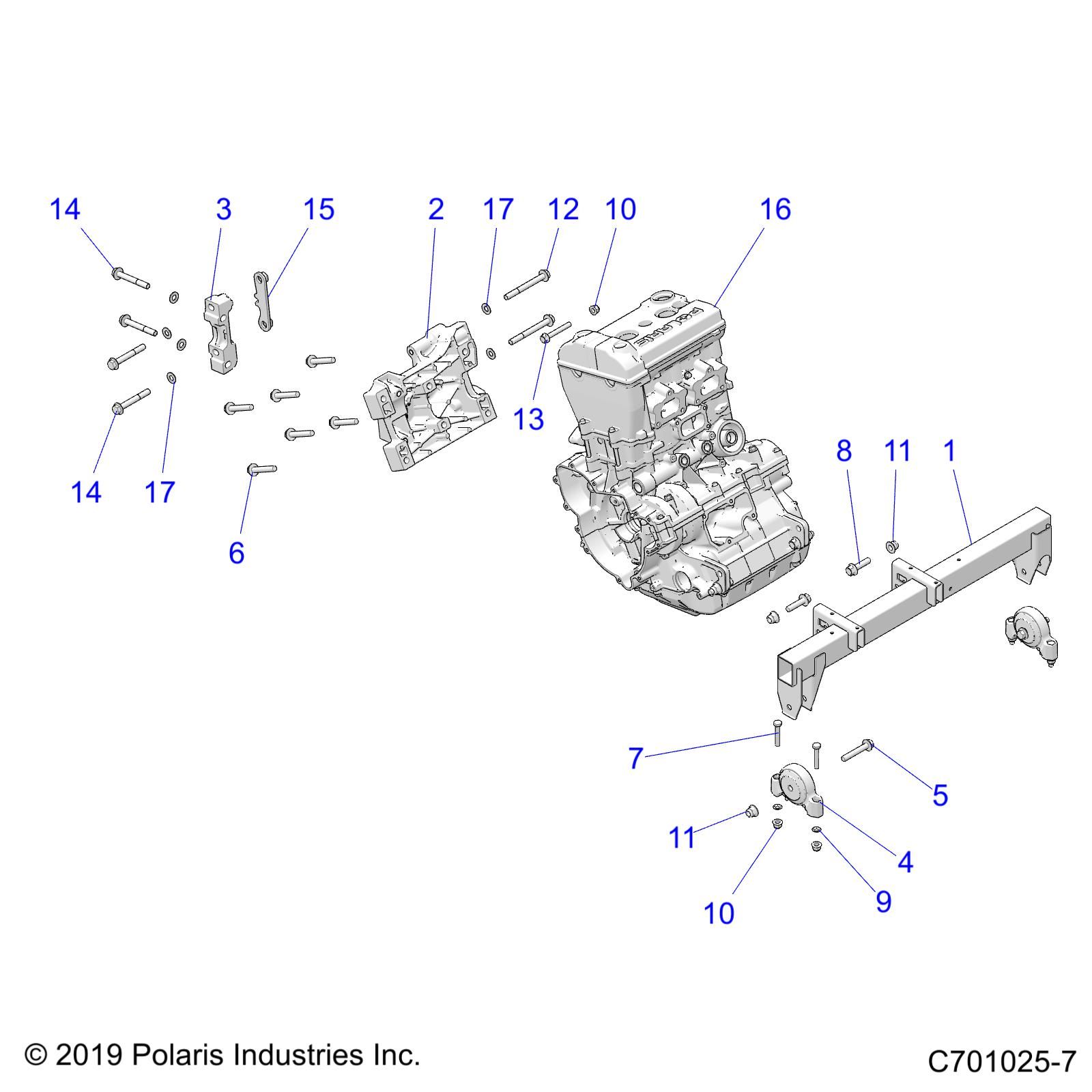 MOTEUR MONTAGE POUR RZR XP 1000 SPORT 2022