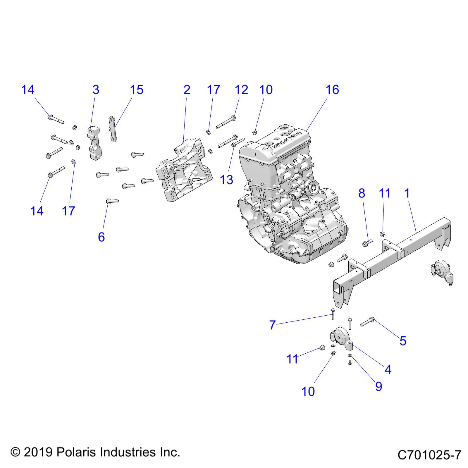 MOTEUR MONTAGE POUR RZR XP 1000 SP EVAP 2022