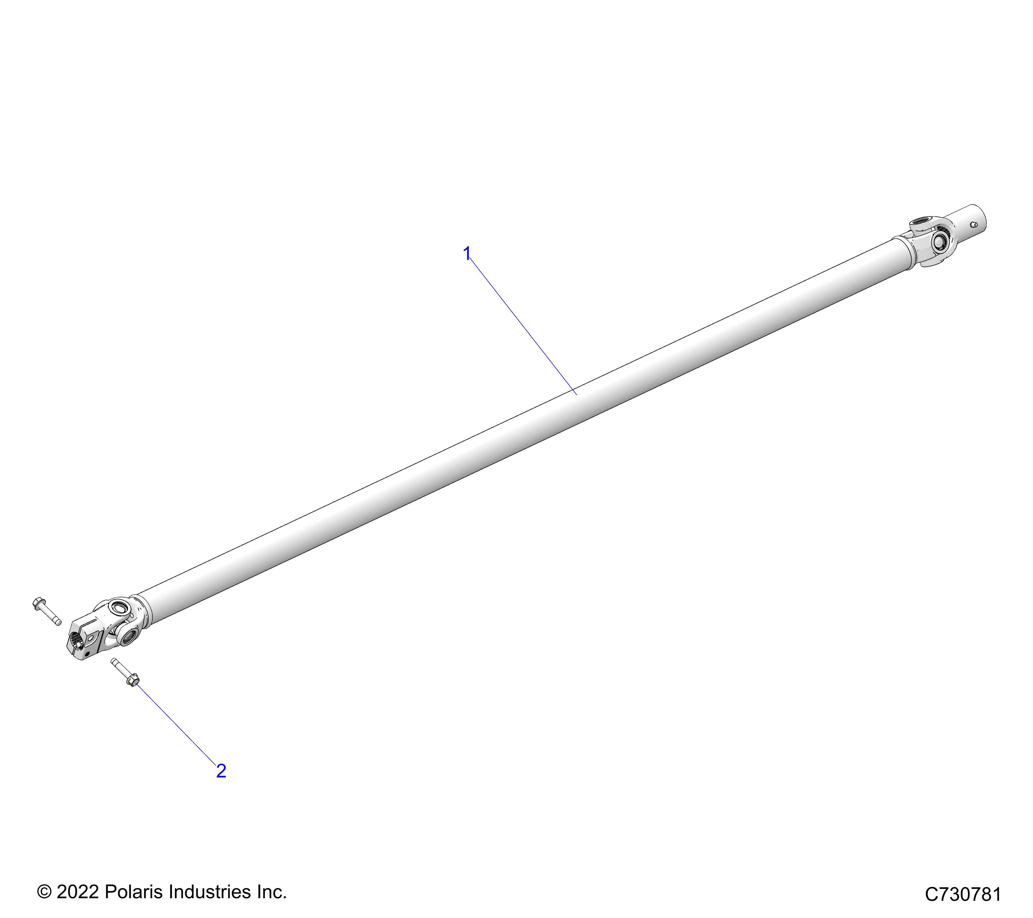 TRANSMISSION ARBRE PROPULSION AVANT POUR RANGER 1000 2025