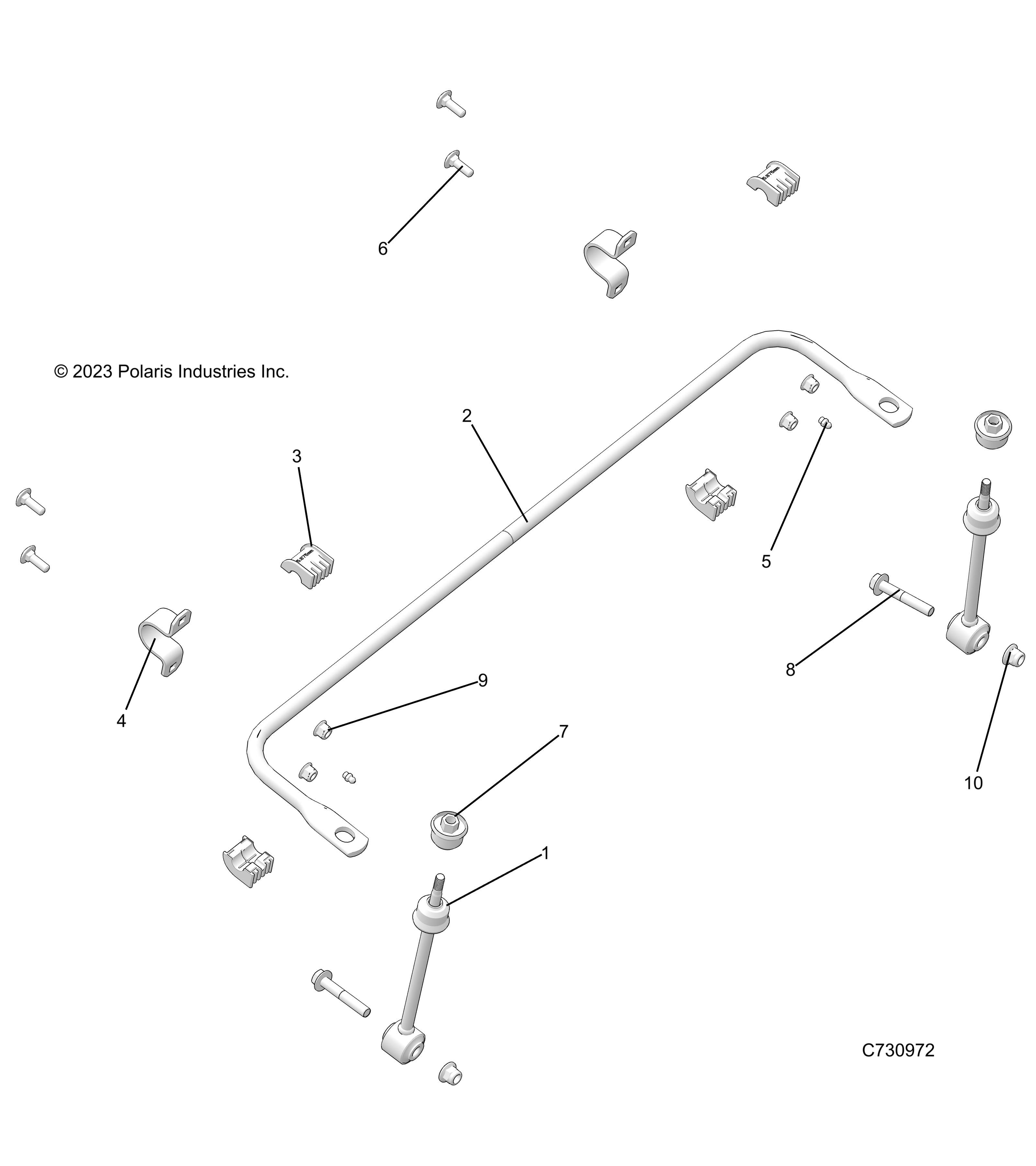 SUSPENSION FRONT STABILIZER BAR POUR RANGER CREW XP 1000 TEXAS EDITION R01 2023