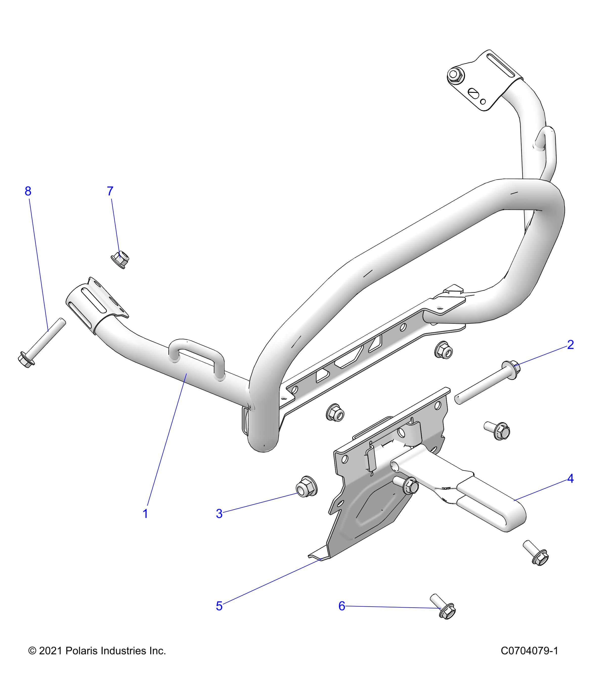ACCESSORY BUMPER AND RELATED POUR RZR XP 4 1000 ULTIMATE 2024