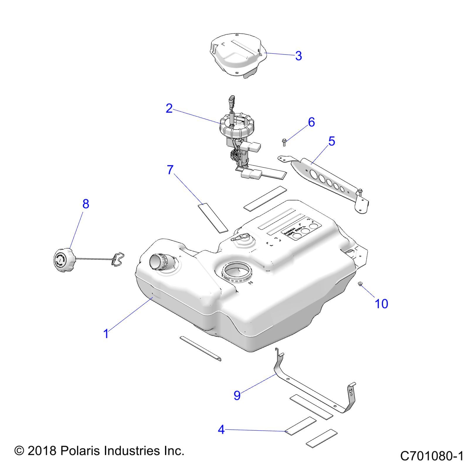 FUEL SYSTEM TANK EVAP POUR RZR TRAIL S 1000 EPS 2022