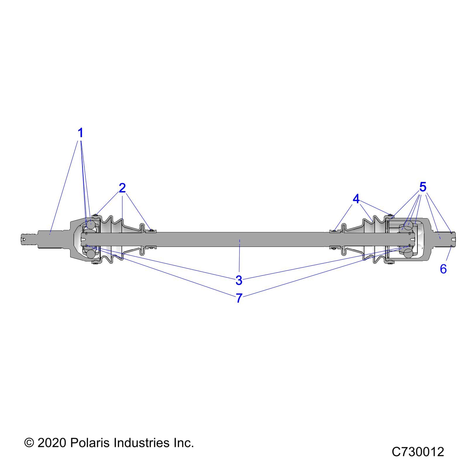 TRANSMISSION DEMI ARBRE AVANT POUR RANGER 1000 2025